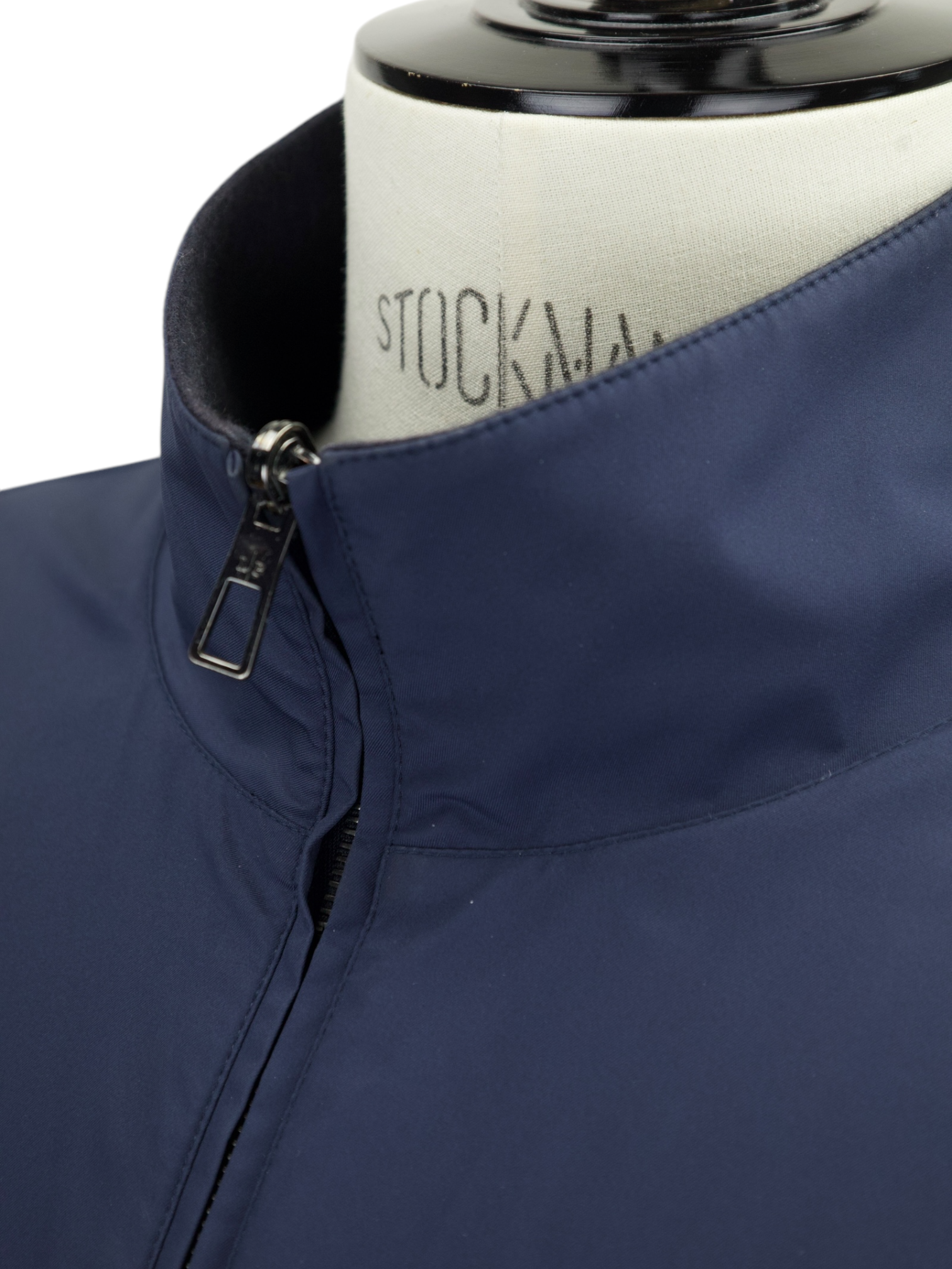 Loro Piana Navy Reversible Cashmere & Green Storm System Windmate Bomber Jacket