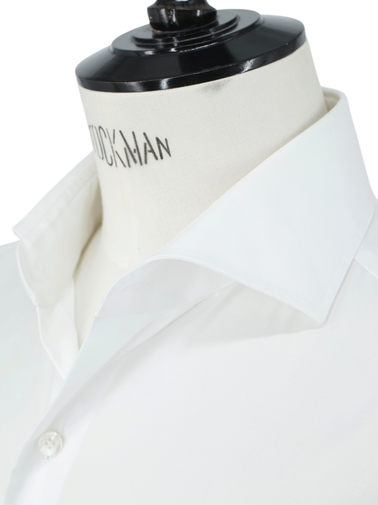 Finamore Esclusiva White Alumo Cotton Twill Shirt