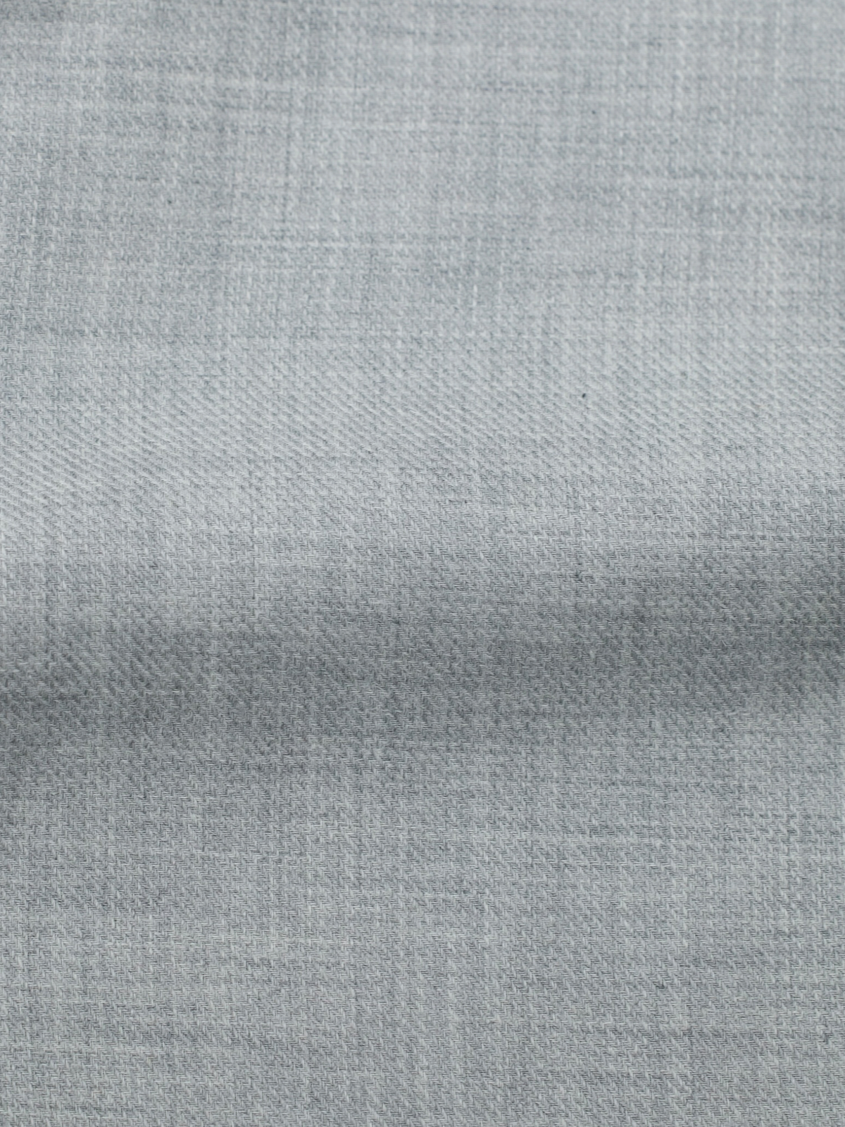 Finamore Light Grey Cotton & Cashmere One-Piece-Collar Shirt