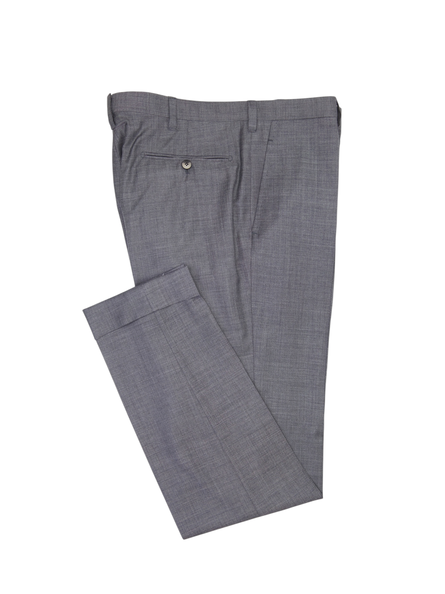 Cesare Attolini Grey Super 160's Sharkskin Suit + Extra Trousers