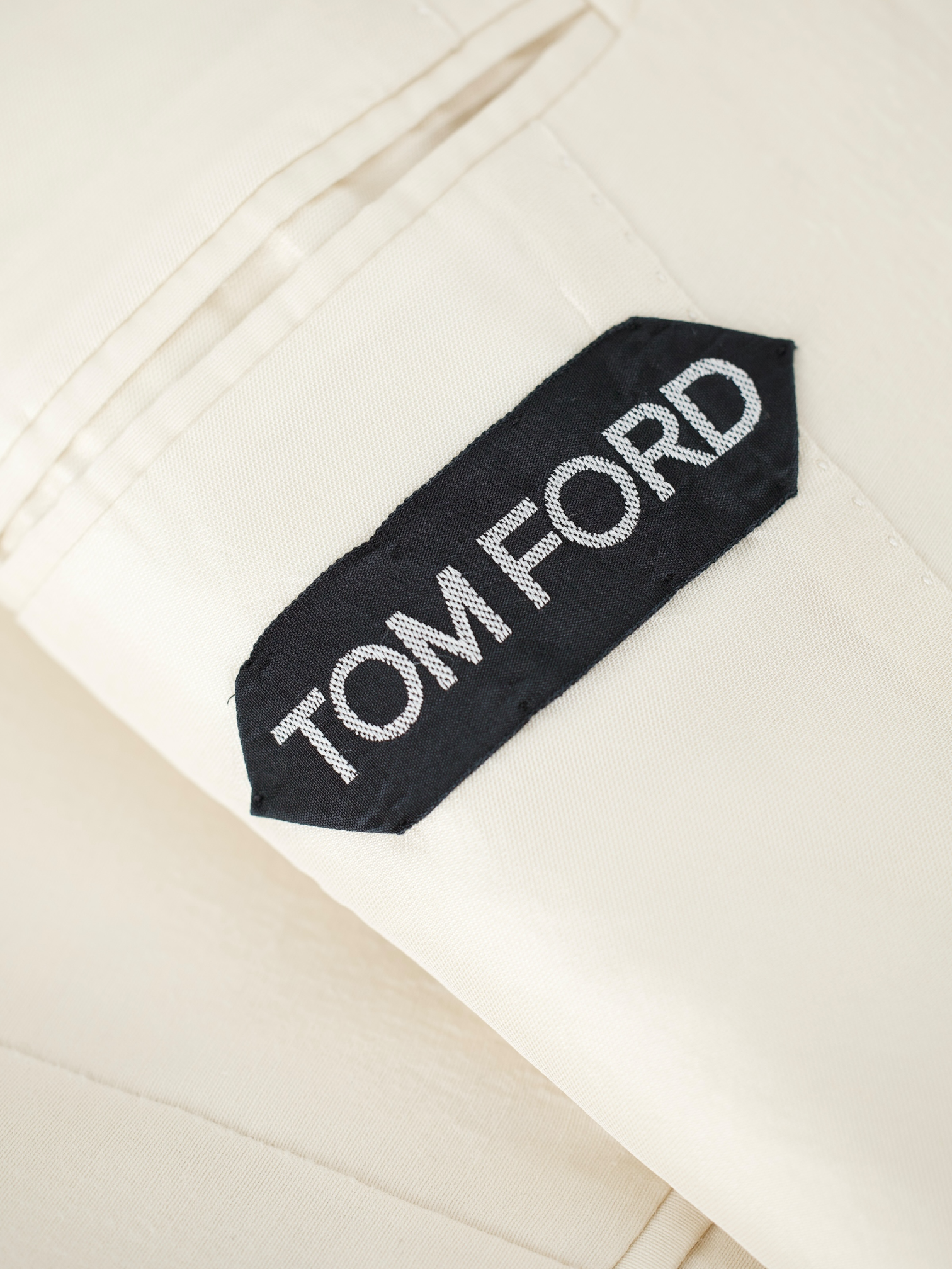 Tom Ford White Wool & Silk Summer "Cooper" Jacket