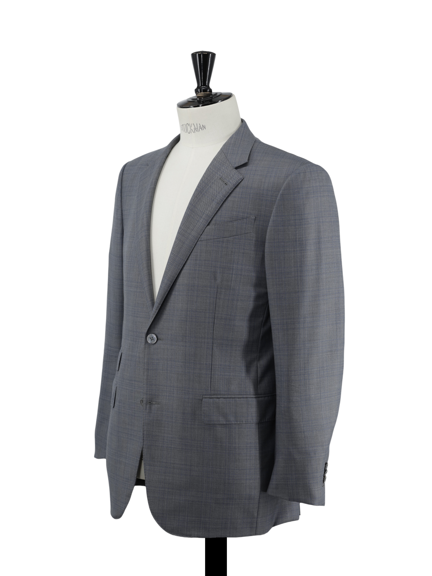 Ermenegildo Zegna Grey & Blue 15milmil15 Checkered Suit