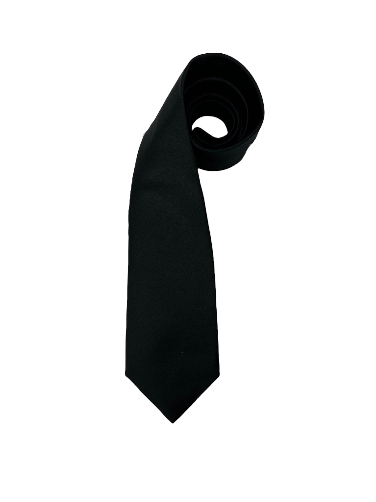 Isaia 7-voudige zwarte zijden stropdas