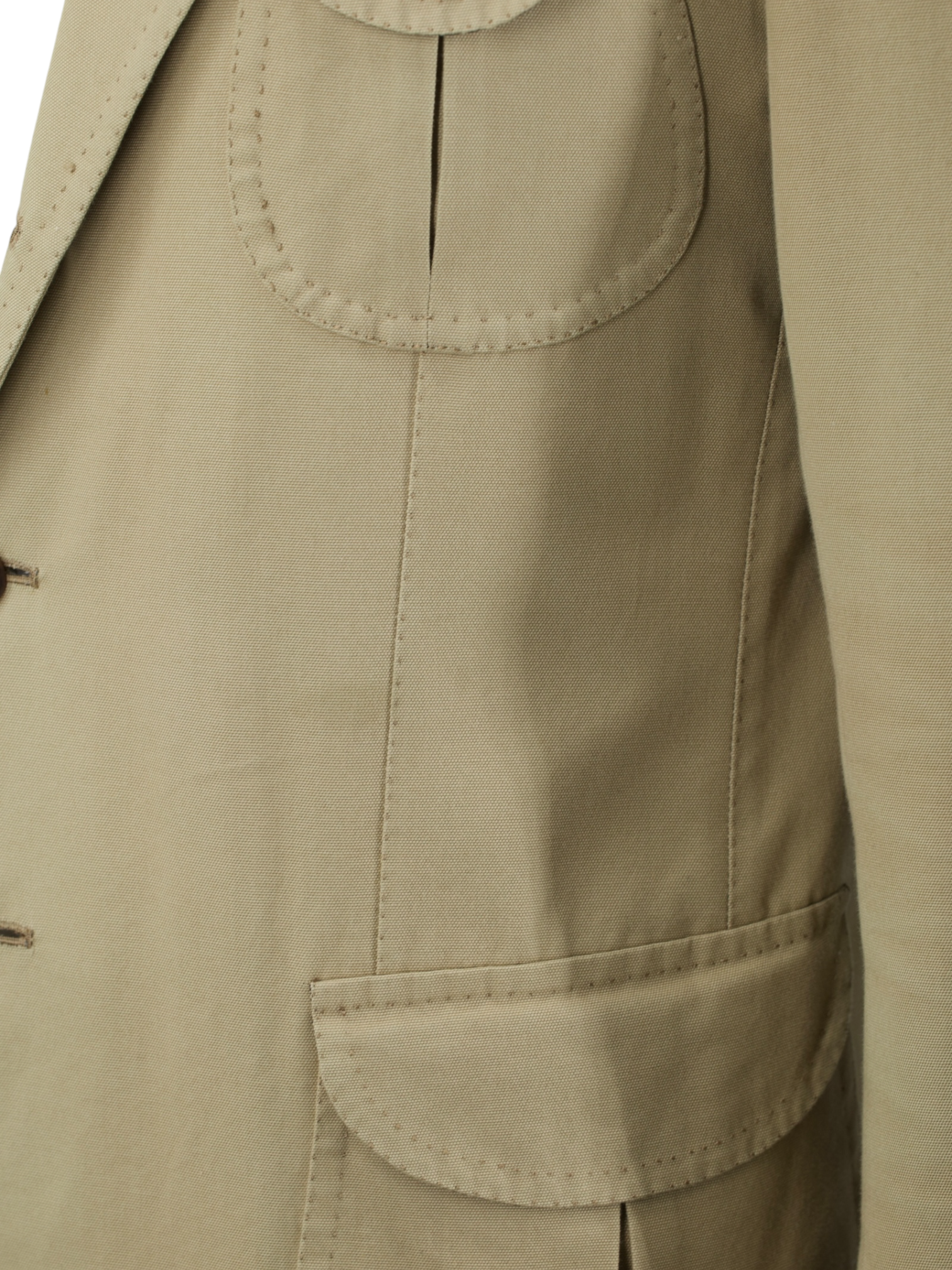 Orazio Luciano Beige Pure-Cotton Sartorial-Safari Jacket