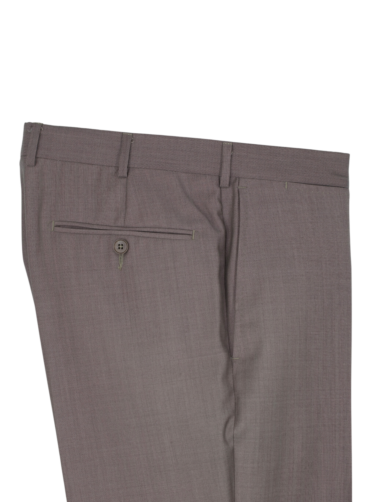 Ermenegildo Zegna Warm Taupe 4-Seasons Trofeo-Wool Herringbone Suit