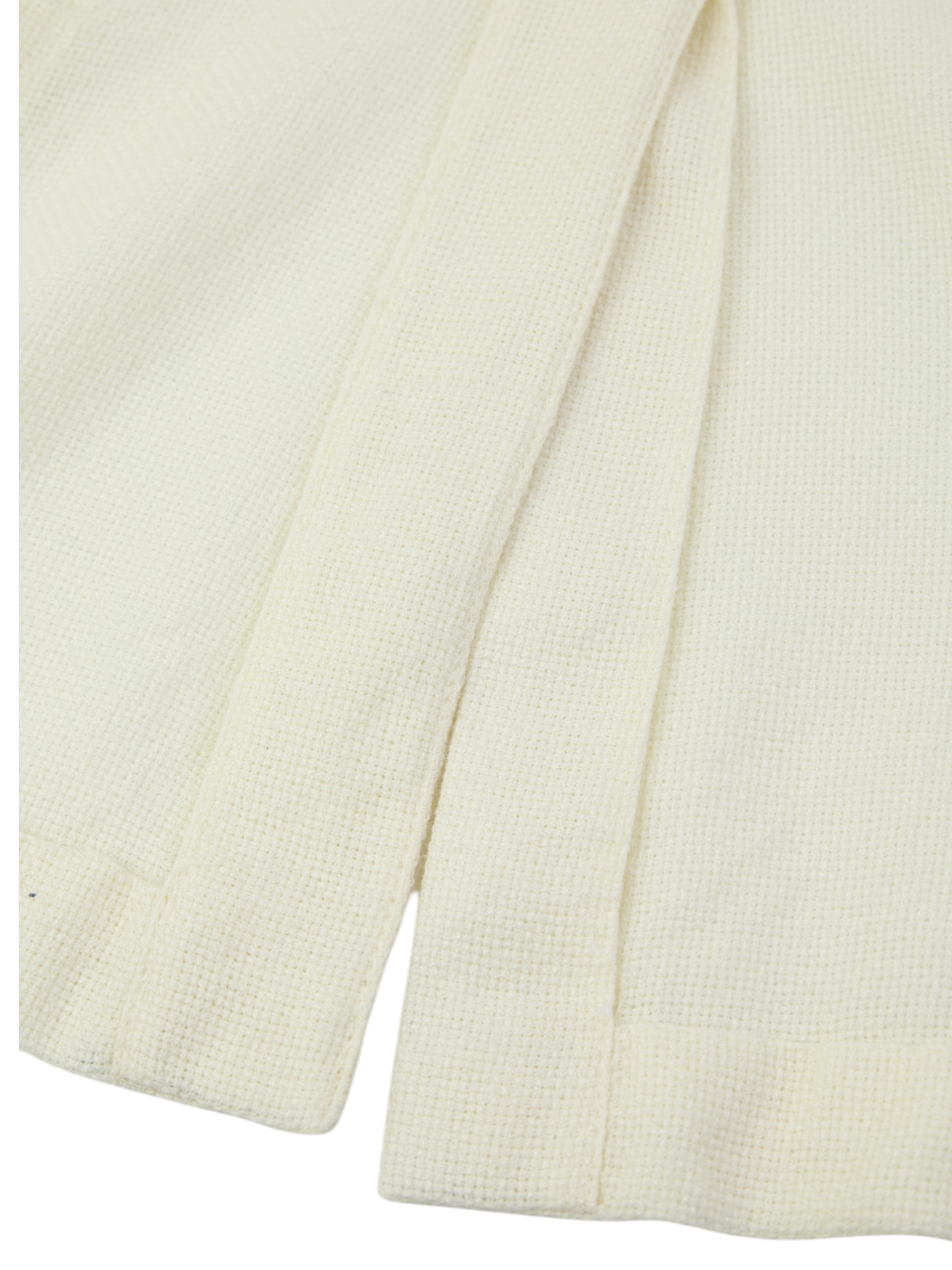 Corneliani Offwhite Wool, Silk & Linen Hopsack Jacket