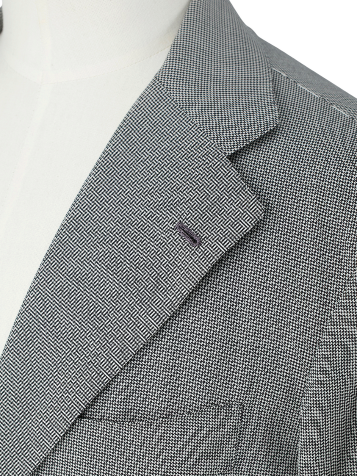 Orazio Luciano Black & Grey Fine-Wool Puppytooth Suit