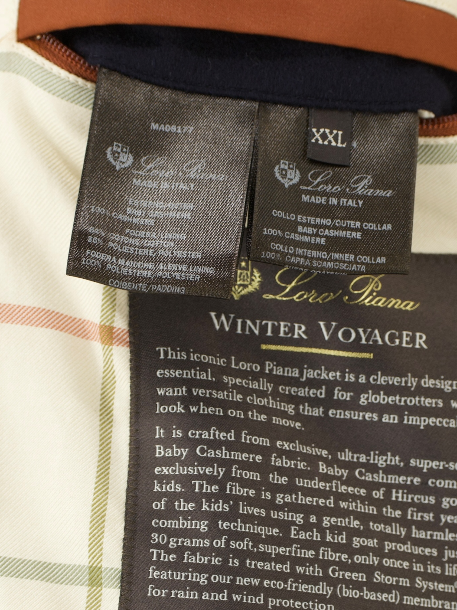 Loro Piana Navy Baby Cashmere Winter Voyager Caban Jacket