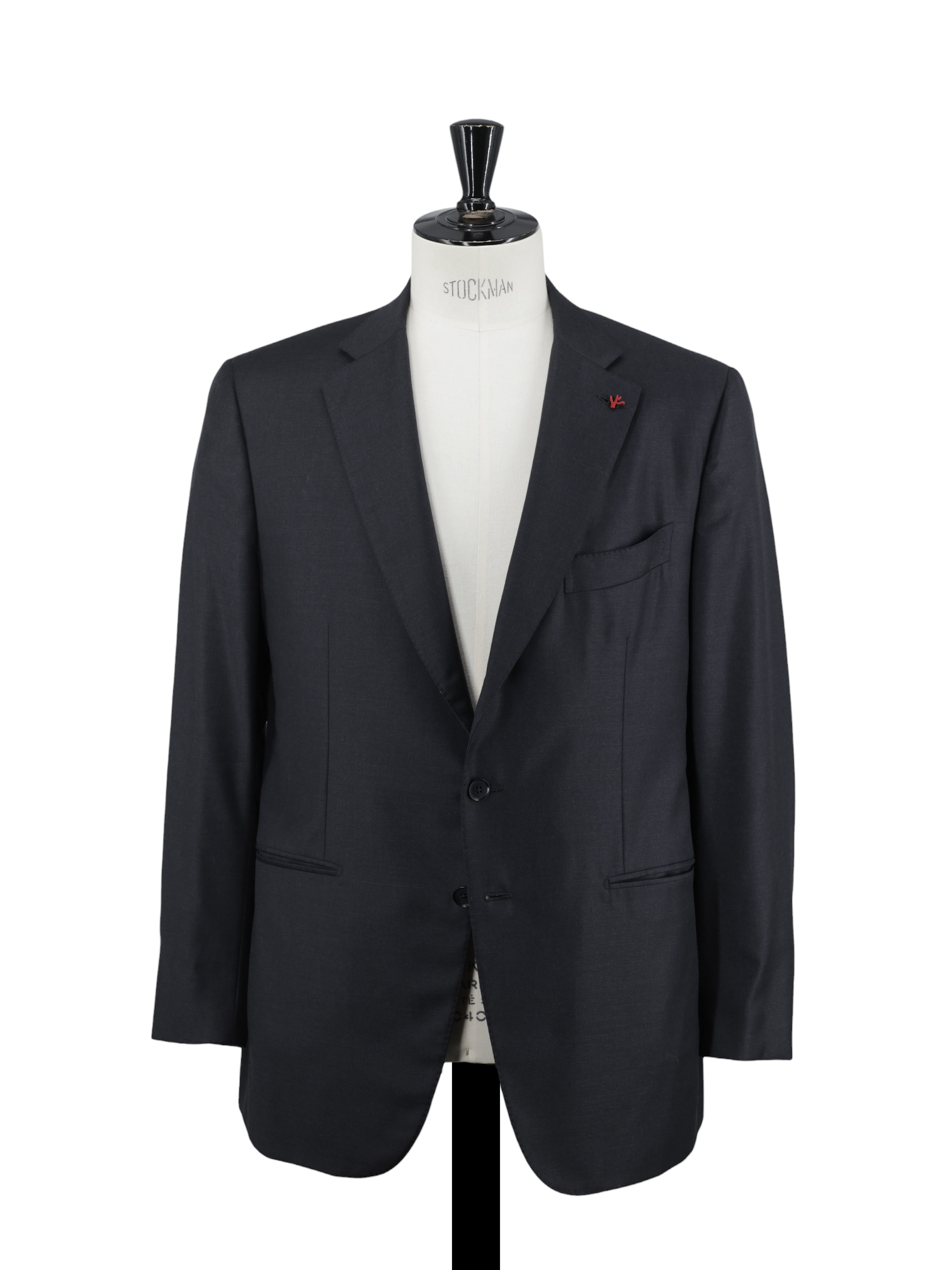 Isaia Anthracite Aquaspider-Wool Twill Gregory Suit