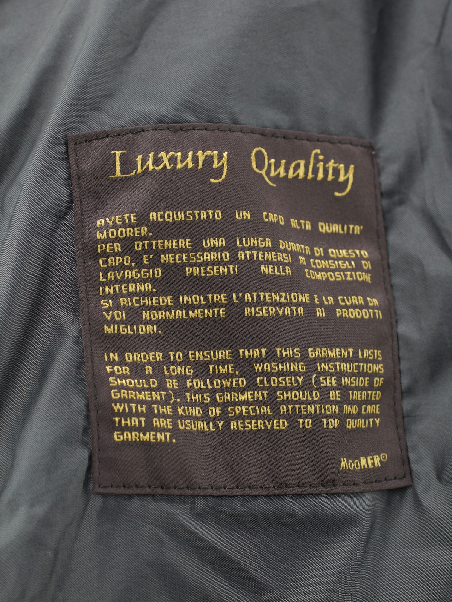 MooRER Black Water-Repellent "Ezio" Fieldjacket