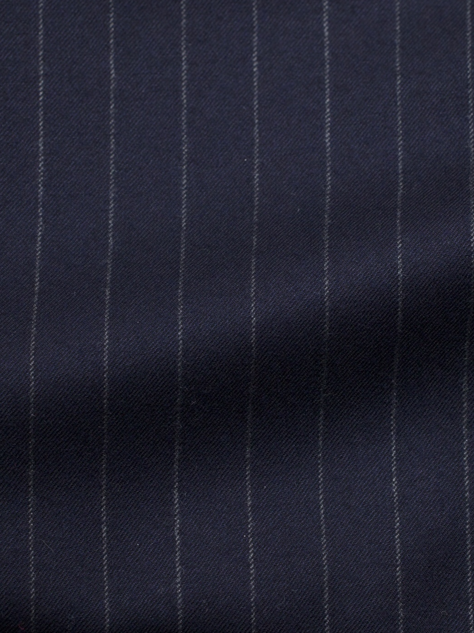 Kiton Navy Lightly-Brushed Super 180's "Blanc Blu" Pinstripe Suit