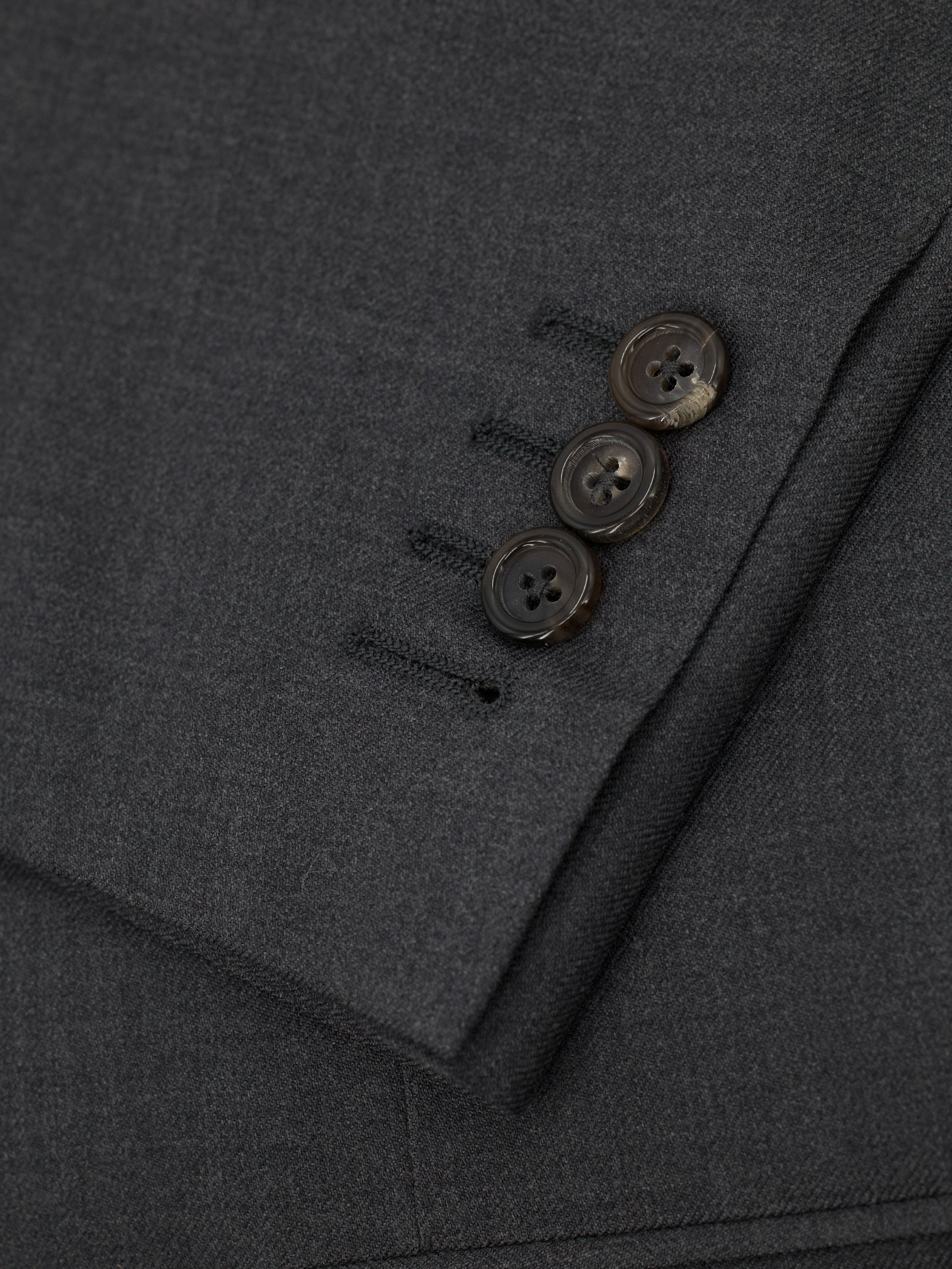 Canali Dark Grey "Impeccabile" Wool Twill Suit