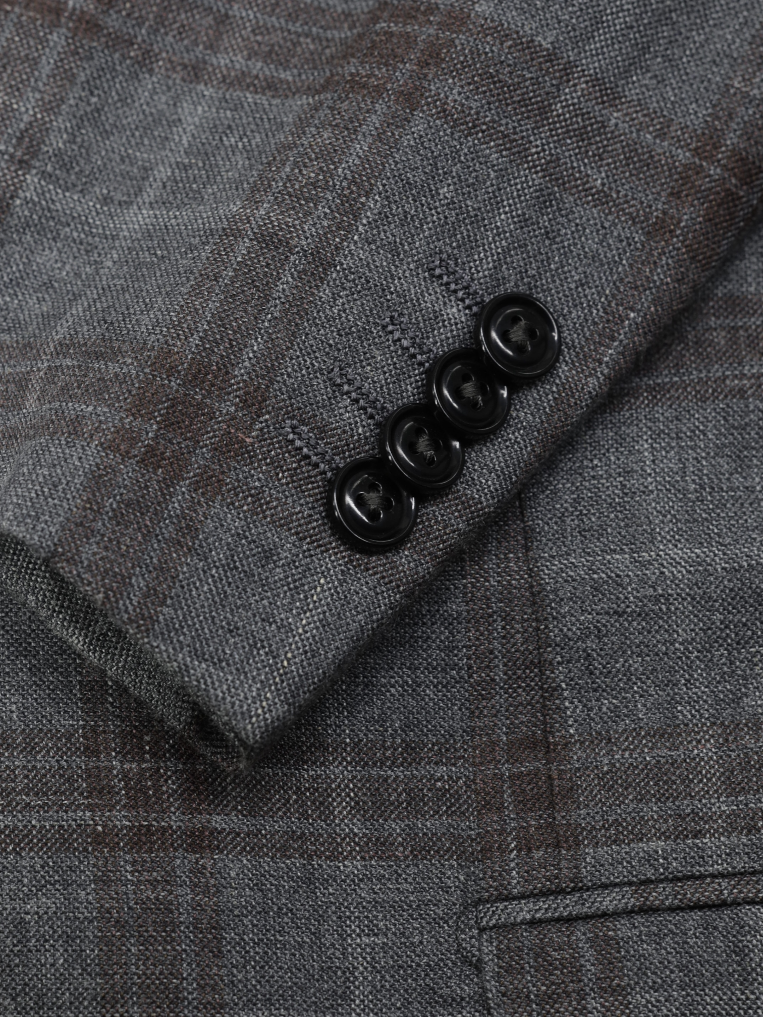 Ermenegildo Zegna Taupe & Castagne Brown Cashmere, Silk & True Hemp "Zero Weight" Jacket