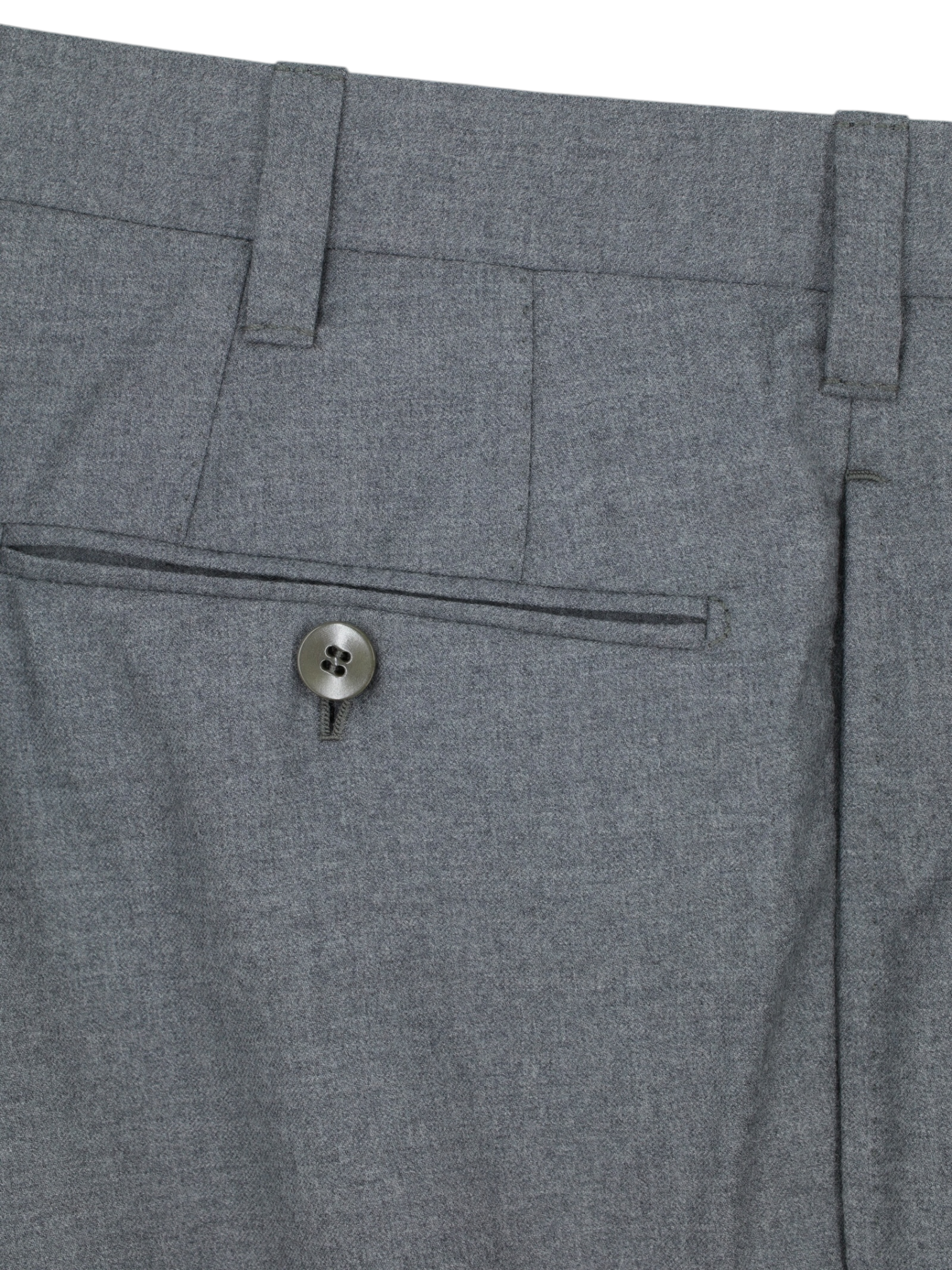 Cesare Attolini Grey Brushed Super 150's Twill Sartorial Trousers