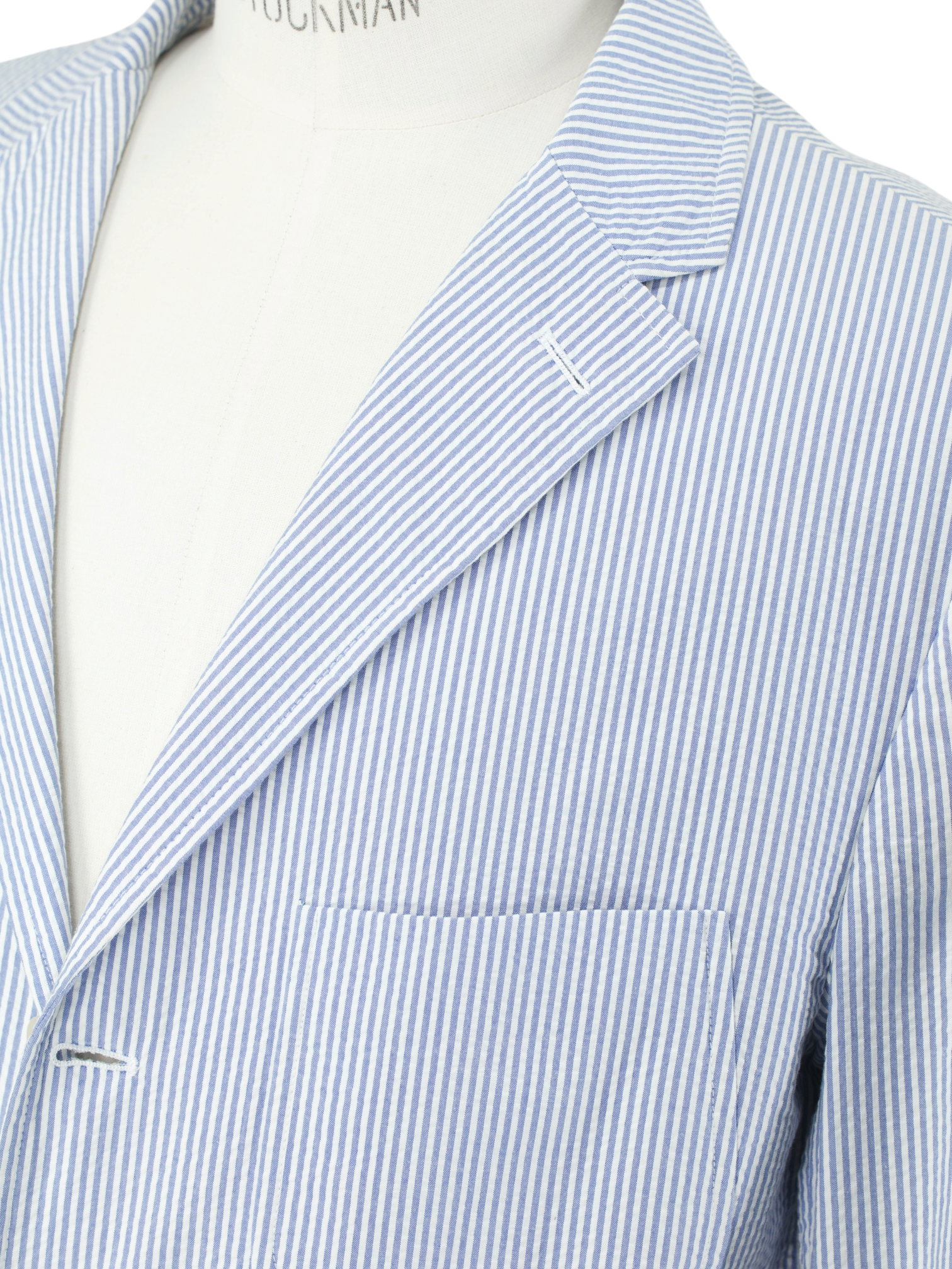 Ralph Lauren Light Blue & White Classic Pinstripe Seersucker Suit