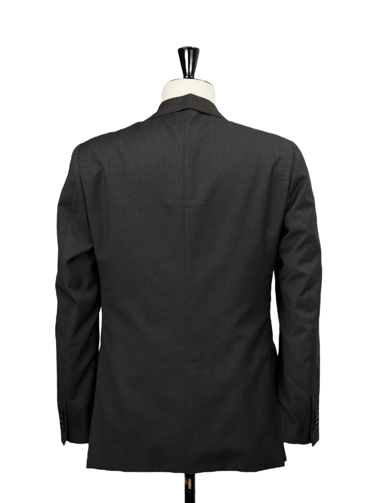 Caruso Dark Grey Wool & Cashmere Puppytooth Suit