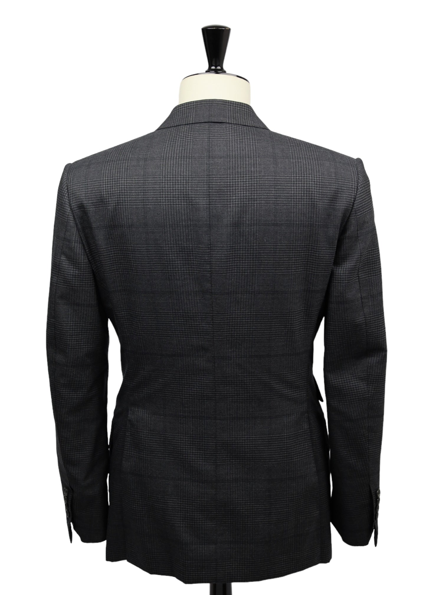 Tom Ford Grey Double Breasted Glenplaid Suit