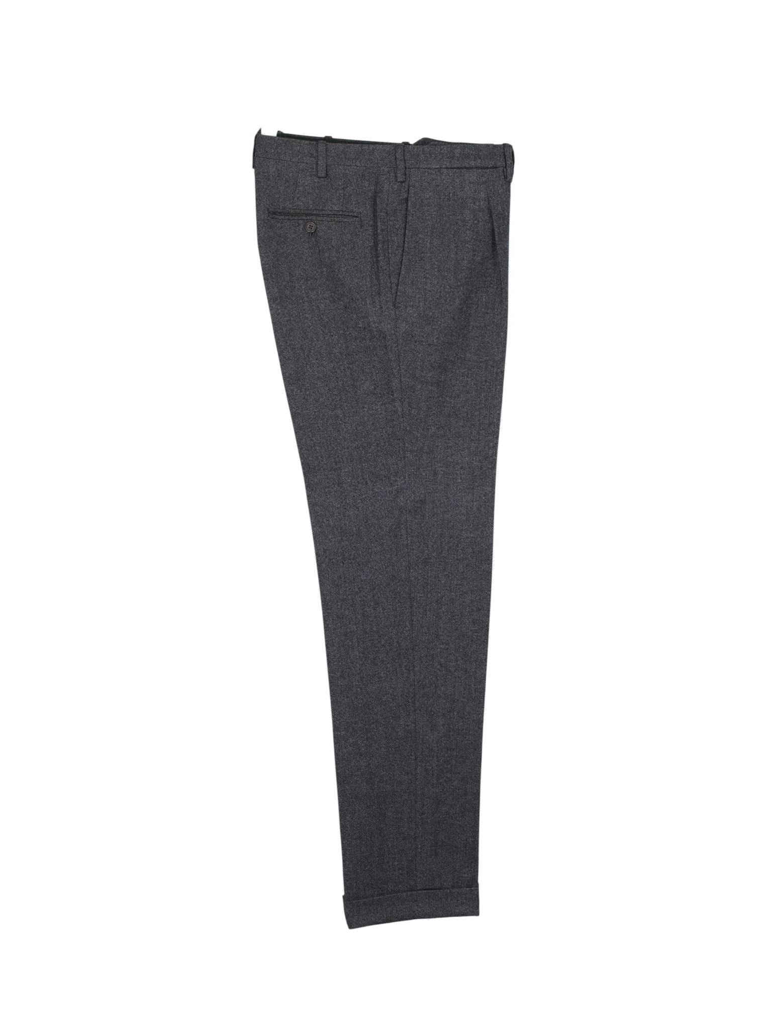 Kiton Grey Heavyweight-Wool Pinpoint Pleated Sartorial Trousers