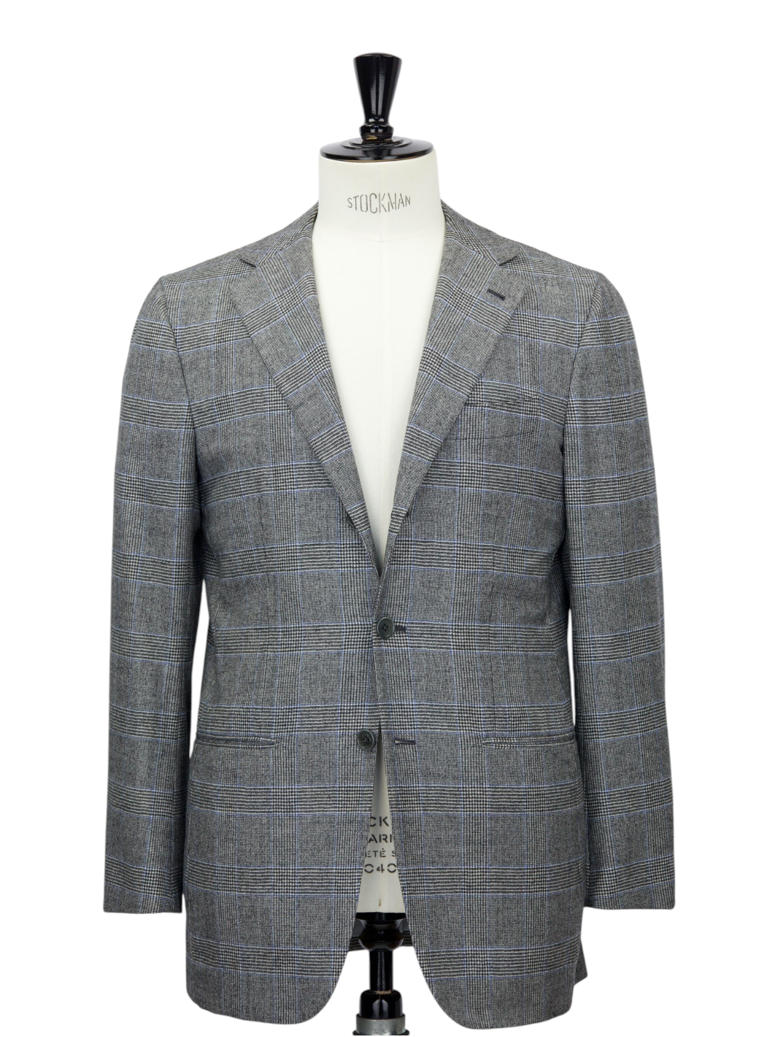 Luigi Borrelli Grey Wool & Cashmere Prince of Wales Suit