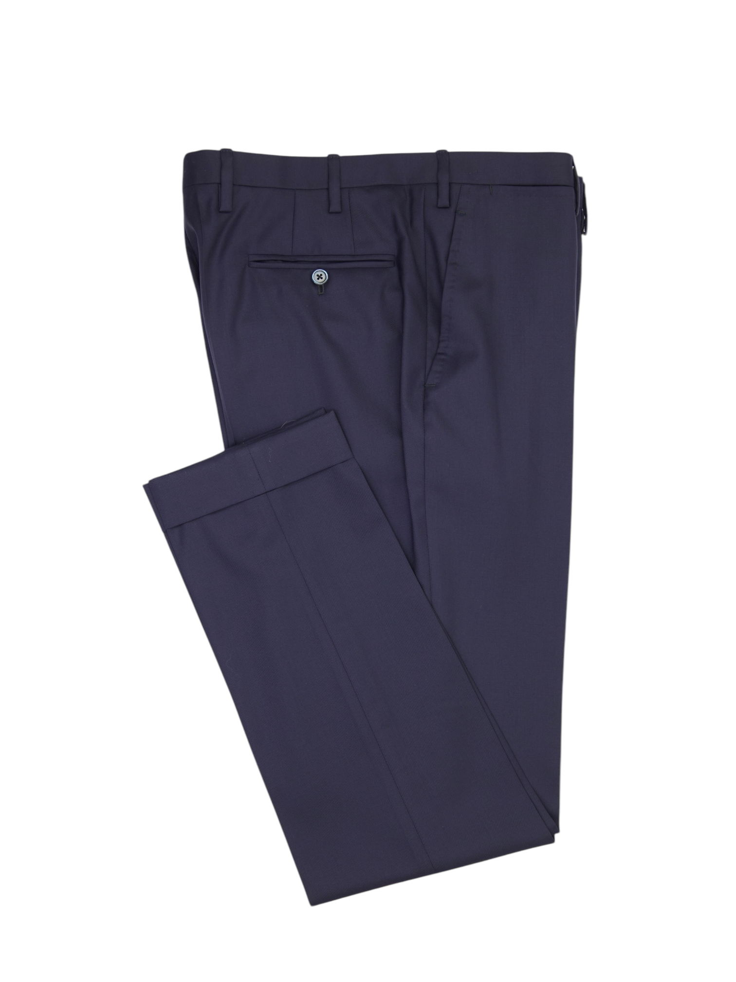 Kiton Blue Classic Suit Trousers