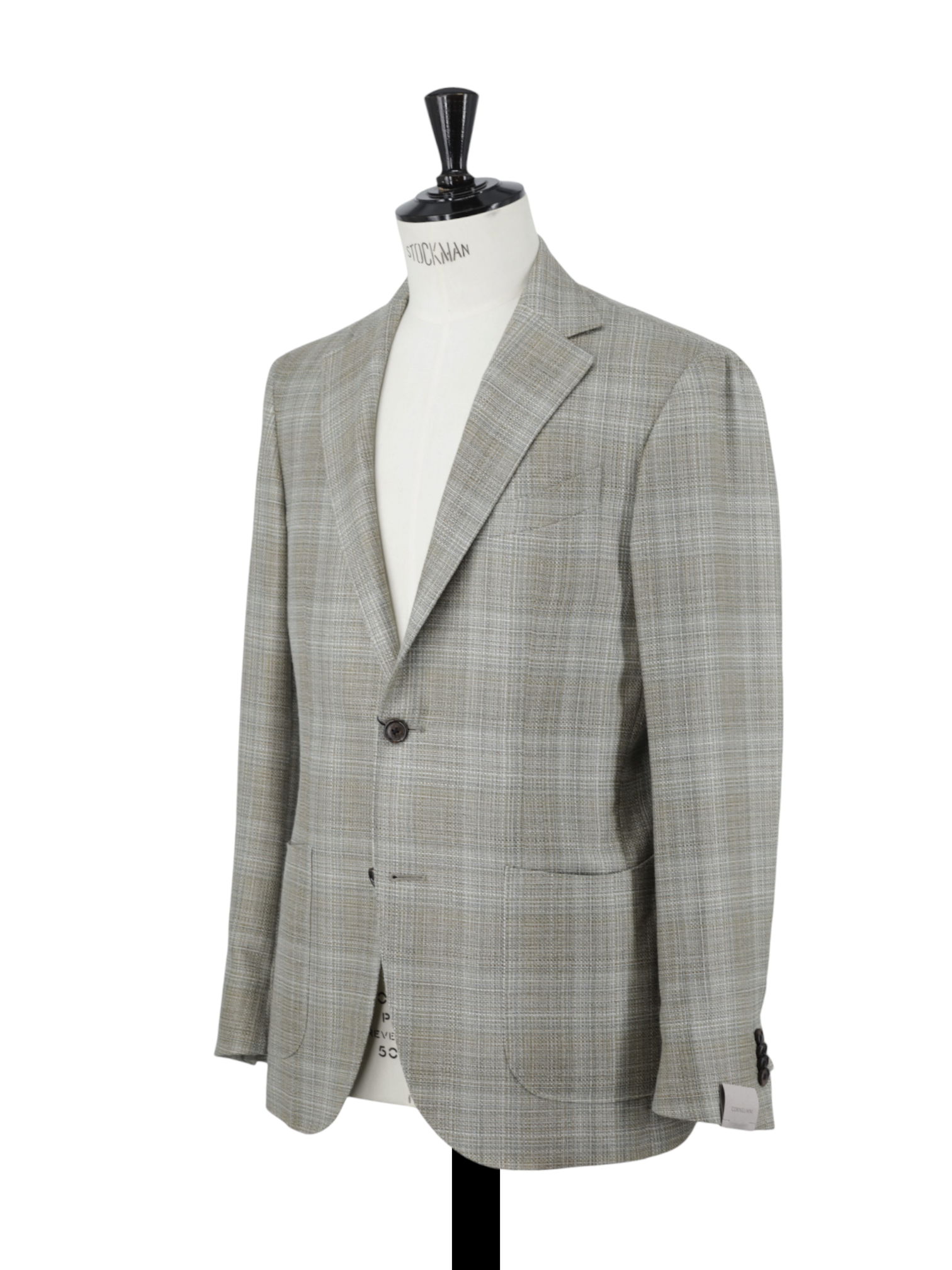 Corneliani Olive Green Wool, Silk & Linen "Sartoria Light" Jacket
