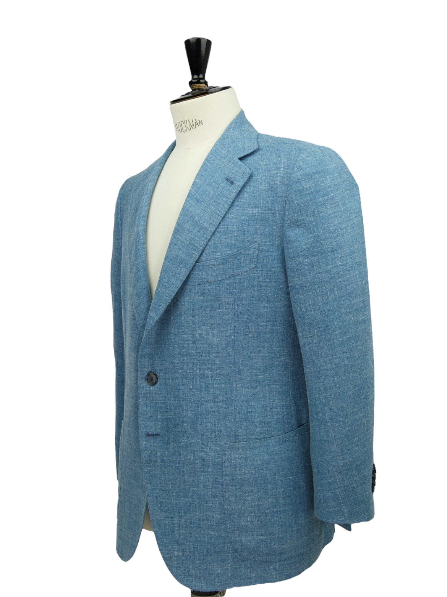 Cesare Attolini Sky Blue Wool, Silk & Linen "Summertime" Jacket