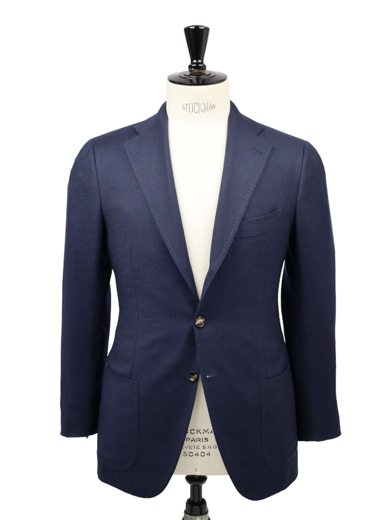 Cesare Attolini Navy Flannel Wool & Cashmere Jacket