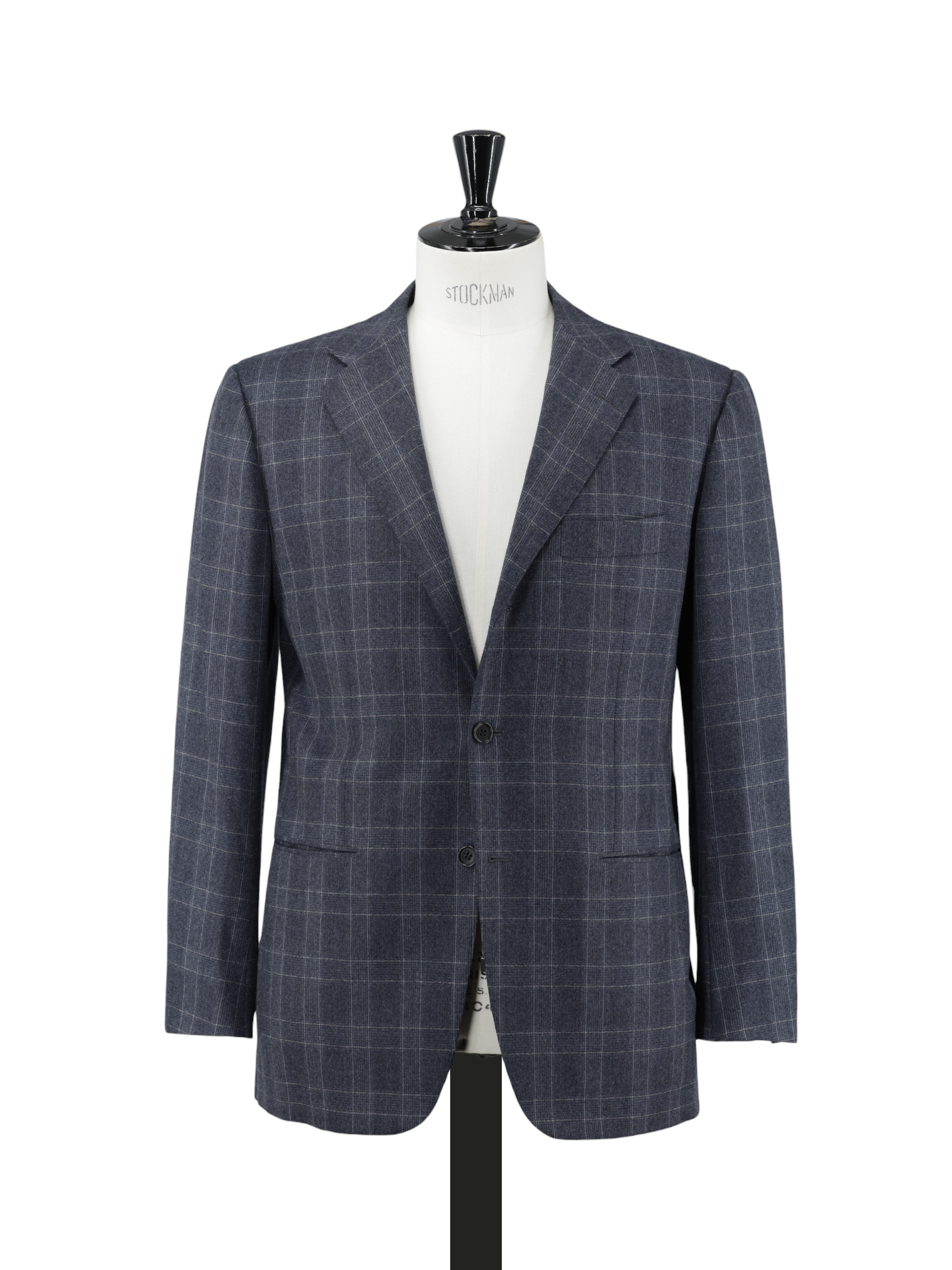 Kiton Steel Grey Lightly-Brushed Worsted Wool Prince of Wales Suit