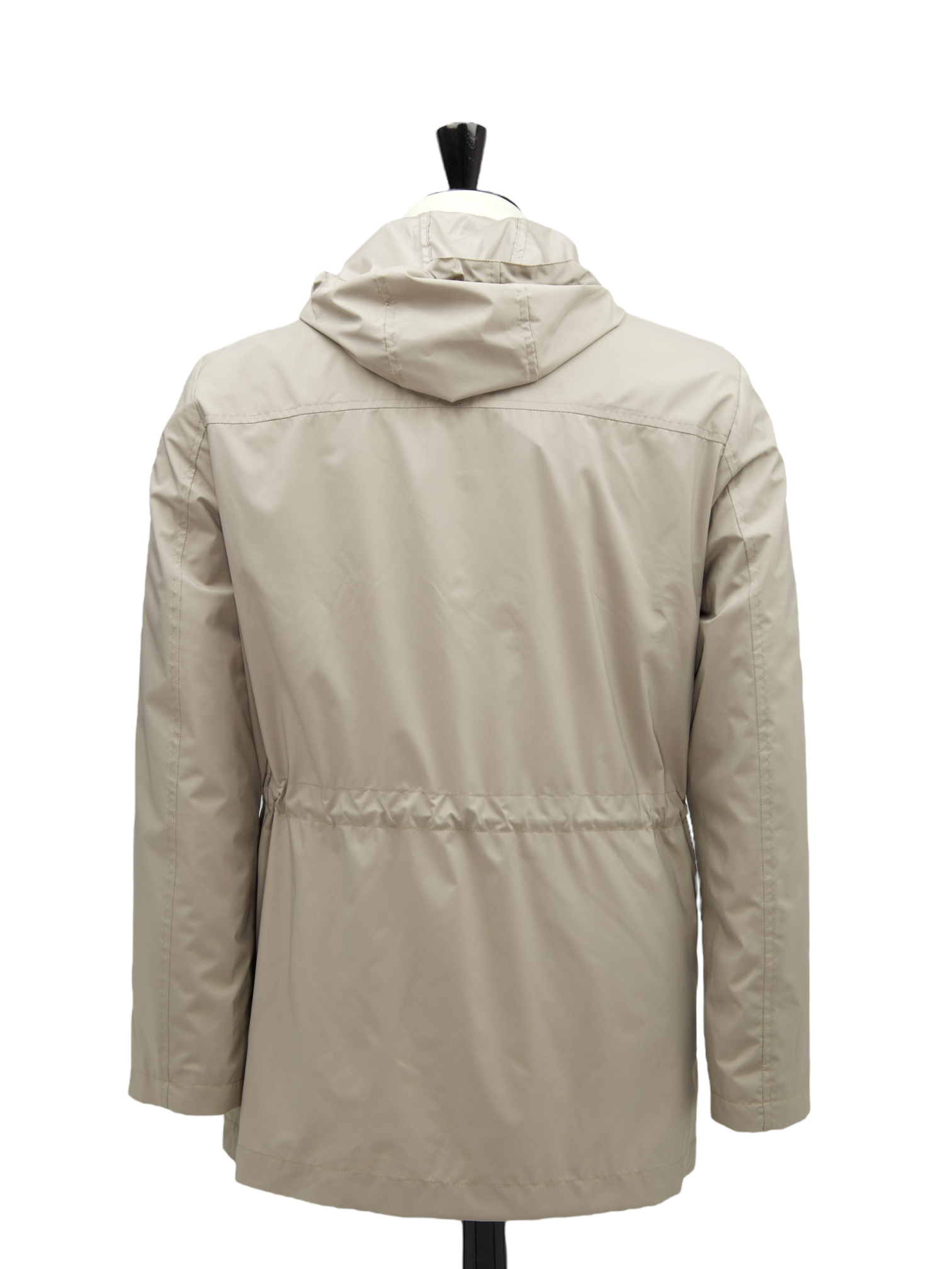 Doriani Cashmere Taupe Polyester Windbreaker Coat