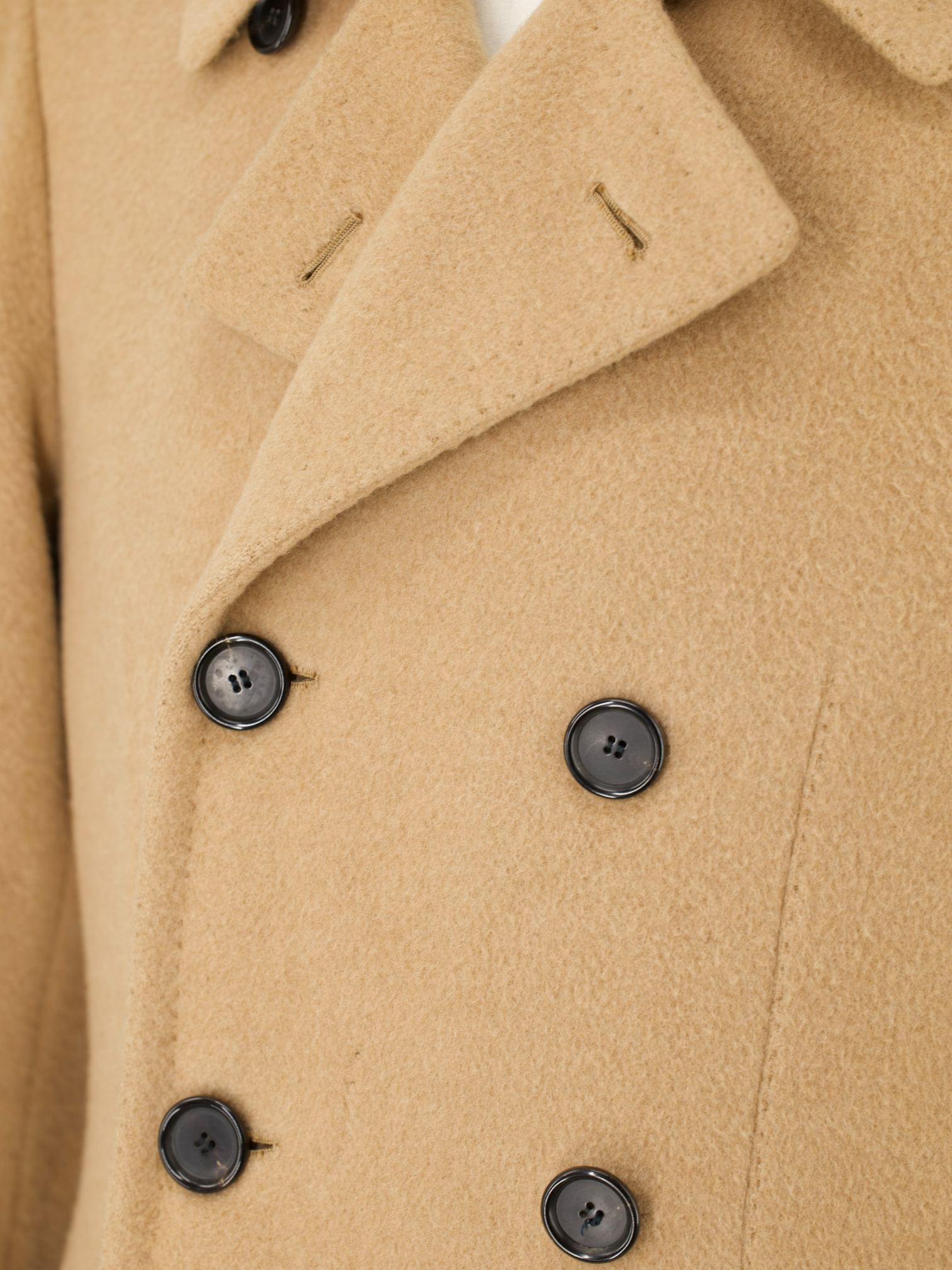 Cesare Attolini Brown Pure Camel Sartorial Peacoat