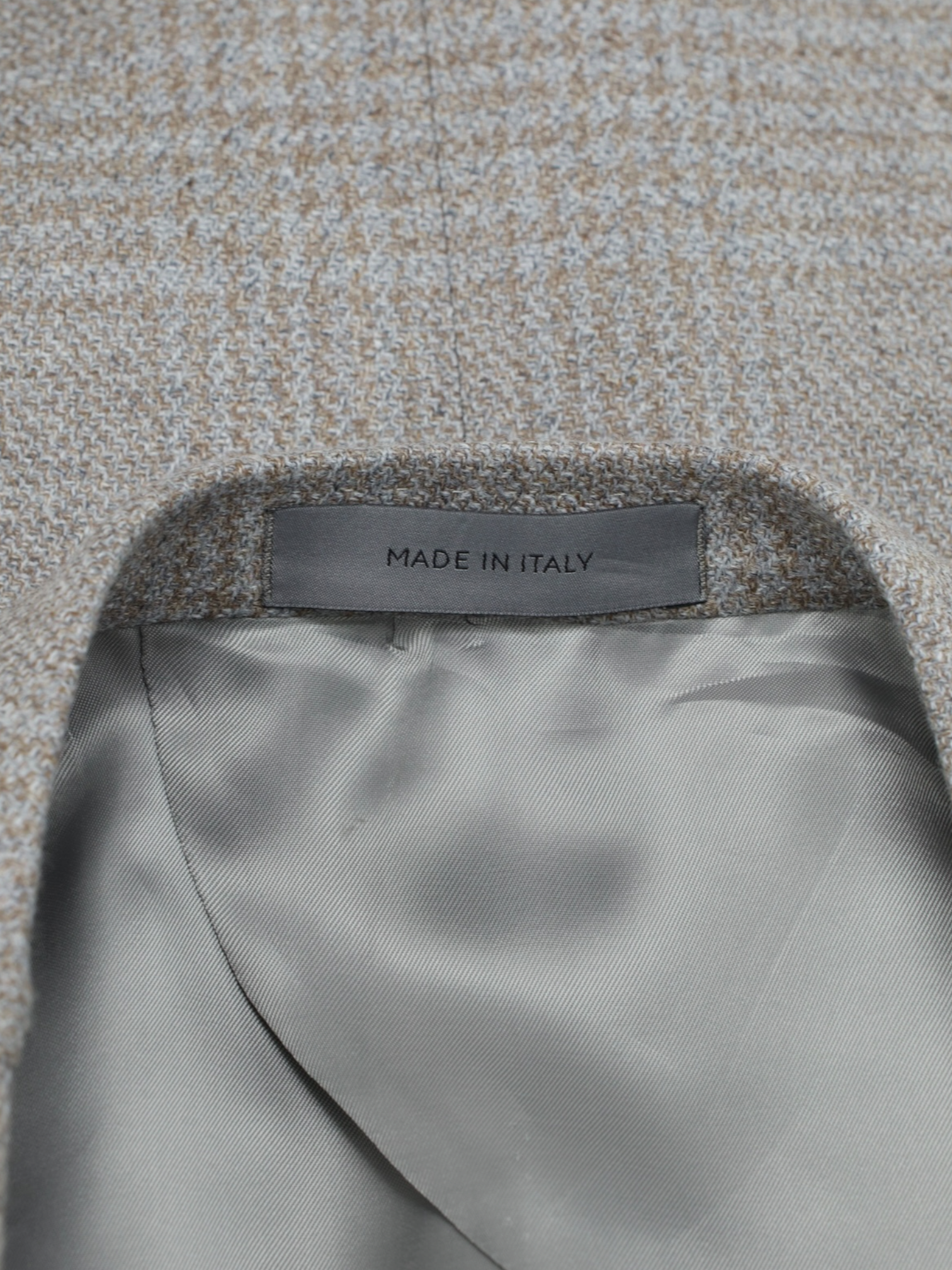 Corneliani Brown & Ice-Blue Wool & Silk "Sartoria Light" Glencheck Jacket