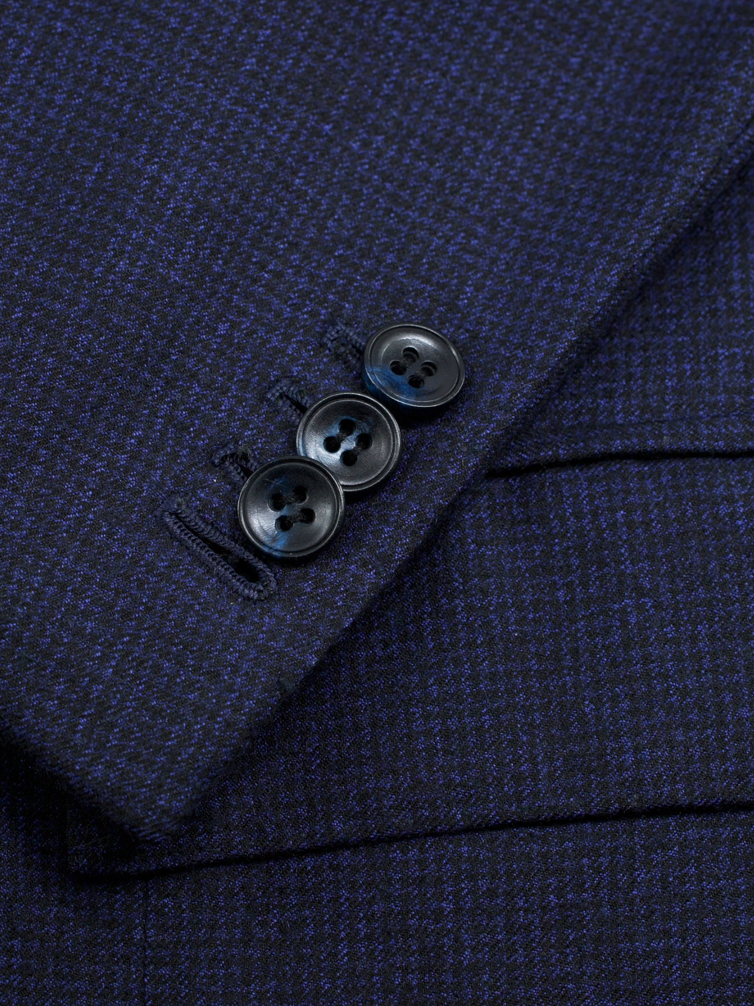 Kiton Navy Pure Cashmere Bicolor Puppytooth Winter Suit
