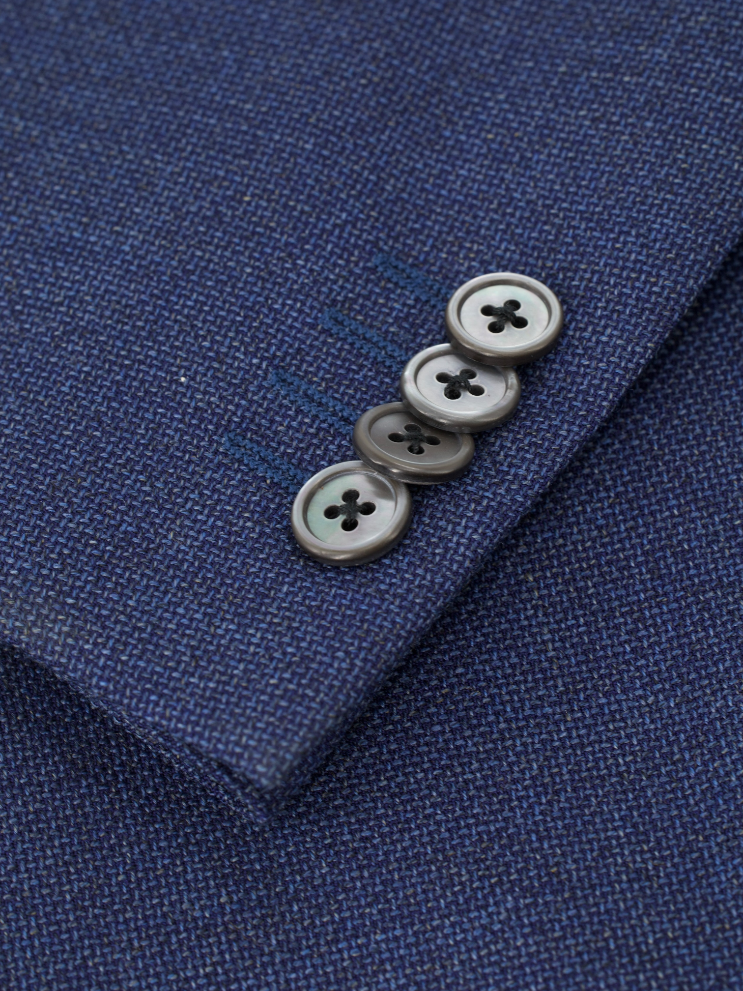 Corneliani Blue Super 100's Hopsack Summer Jacket