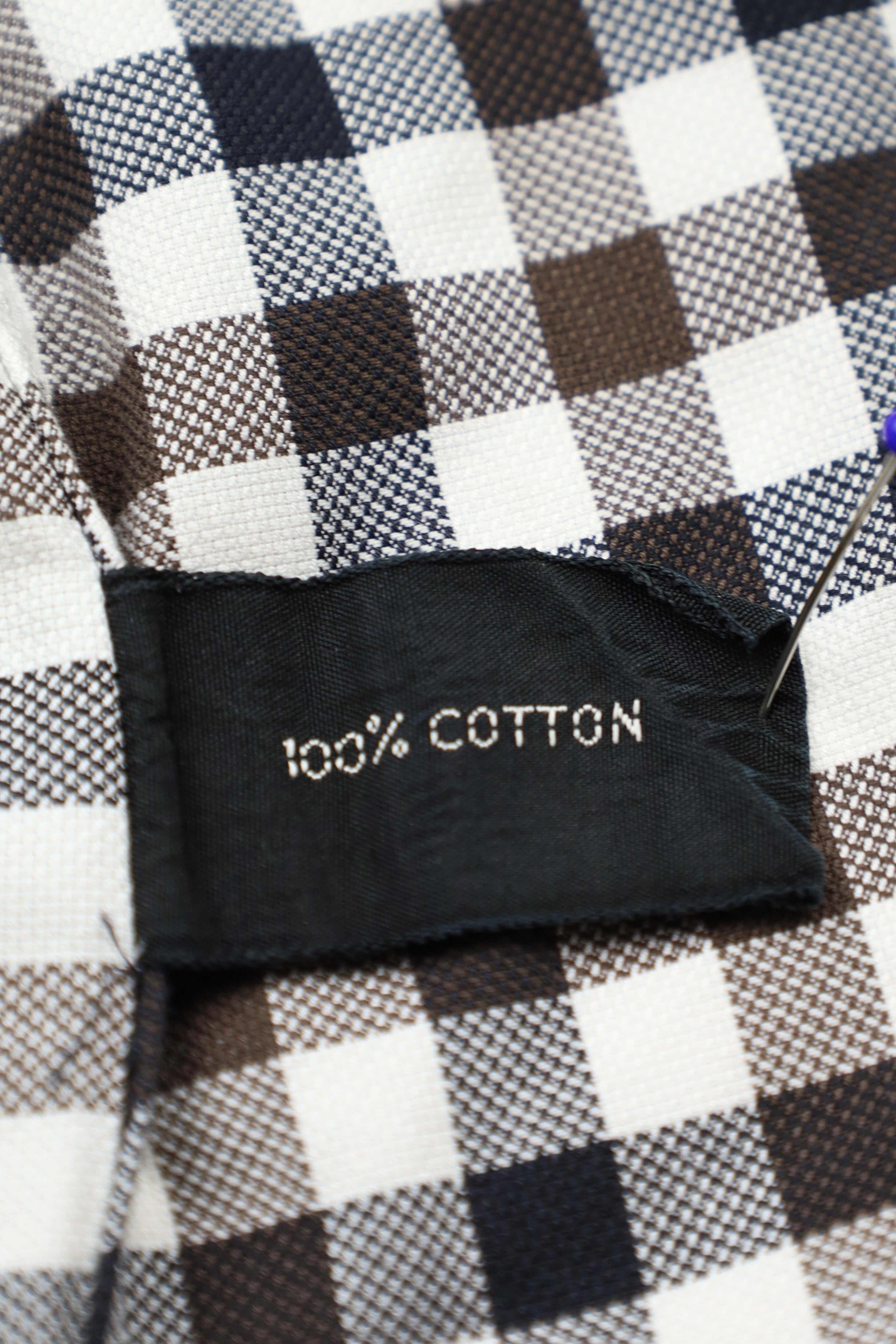 Tom Ford Brown & Blue Gingham Check Shirt