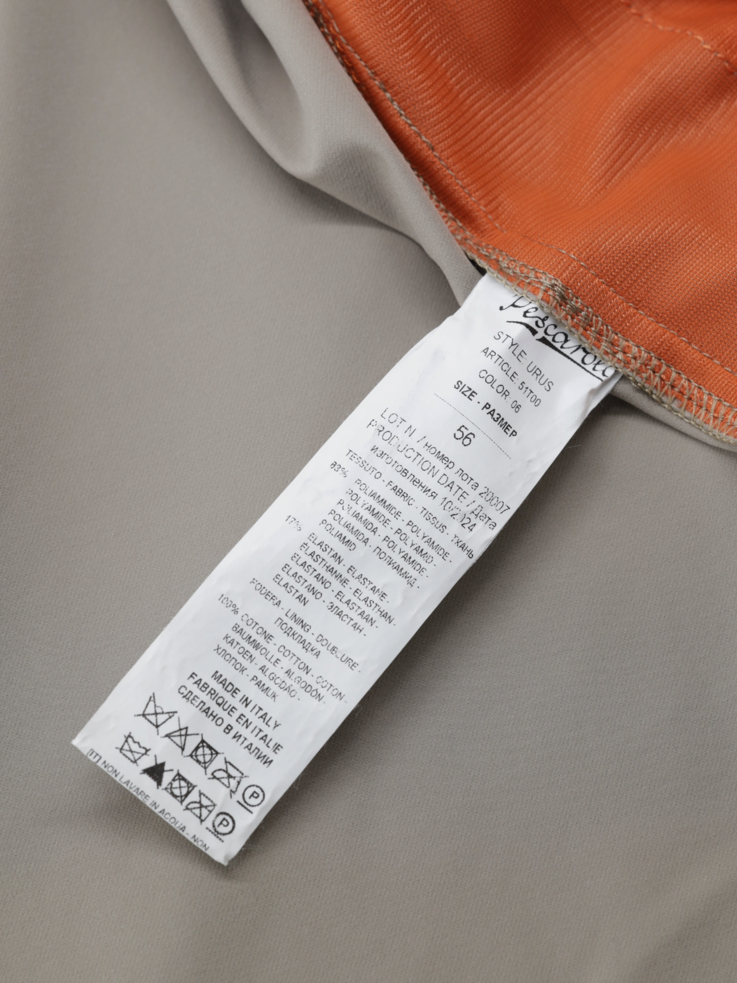 Marco Pescarolo Stone "Urus" Luxury Tracksuit Jacket
