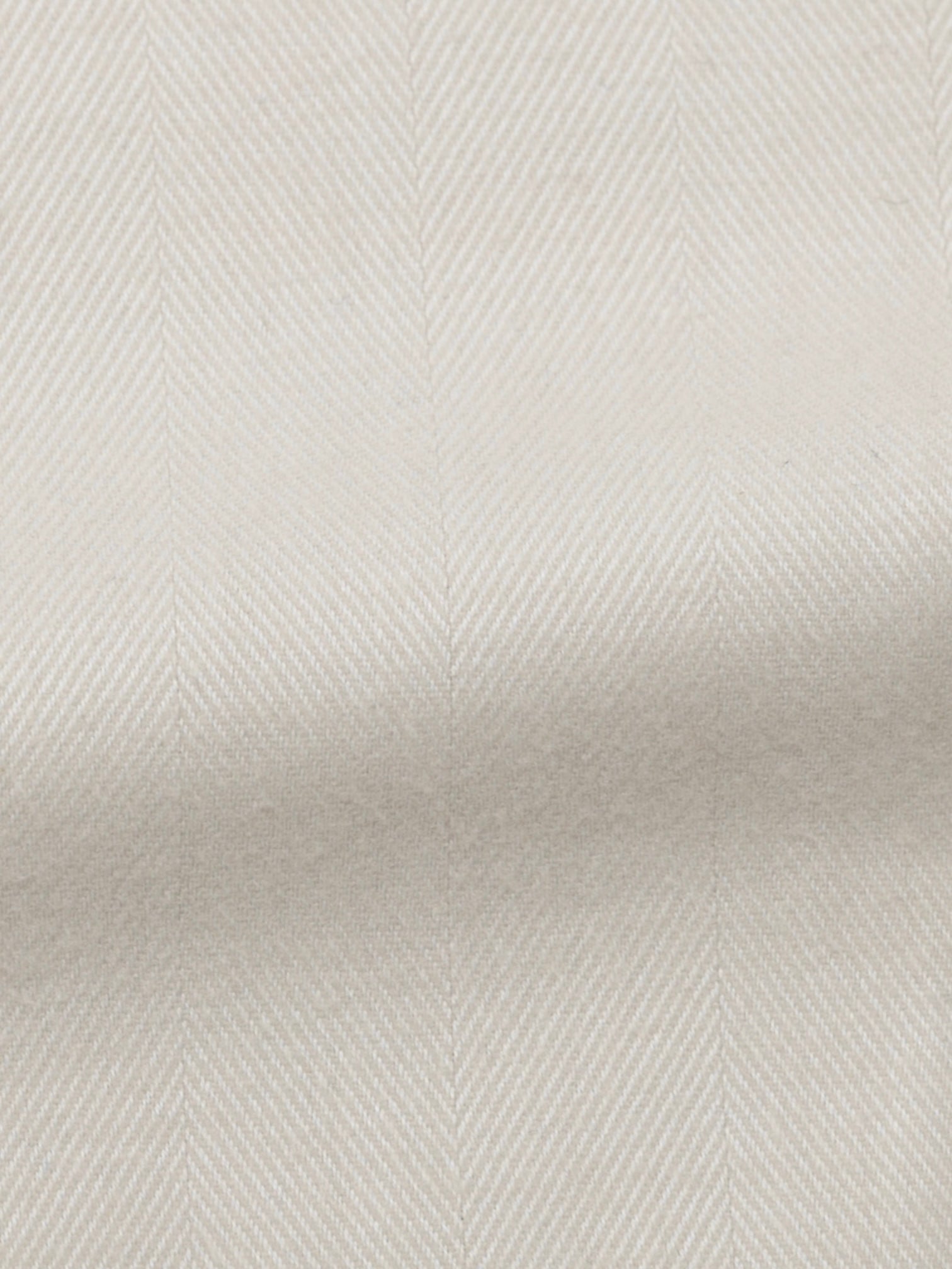 Emanuele Maffeis Cream Cotton & Lyocell Button-Down Herringbone Shirt
