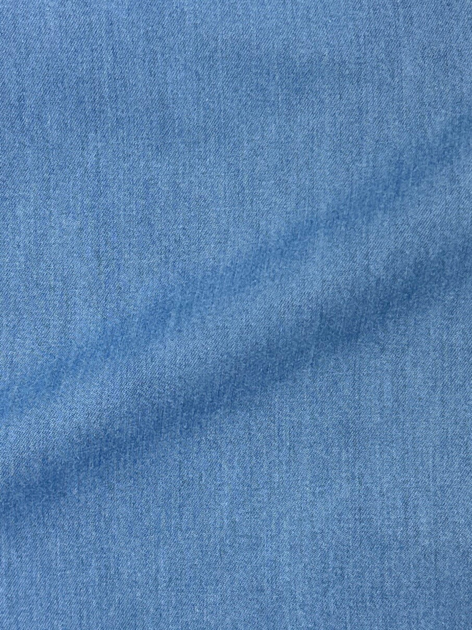 Finamore Light Blue Denim Cotton Shirt