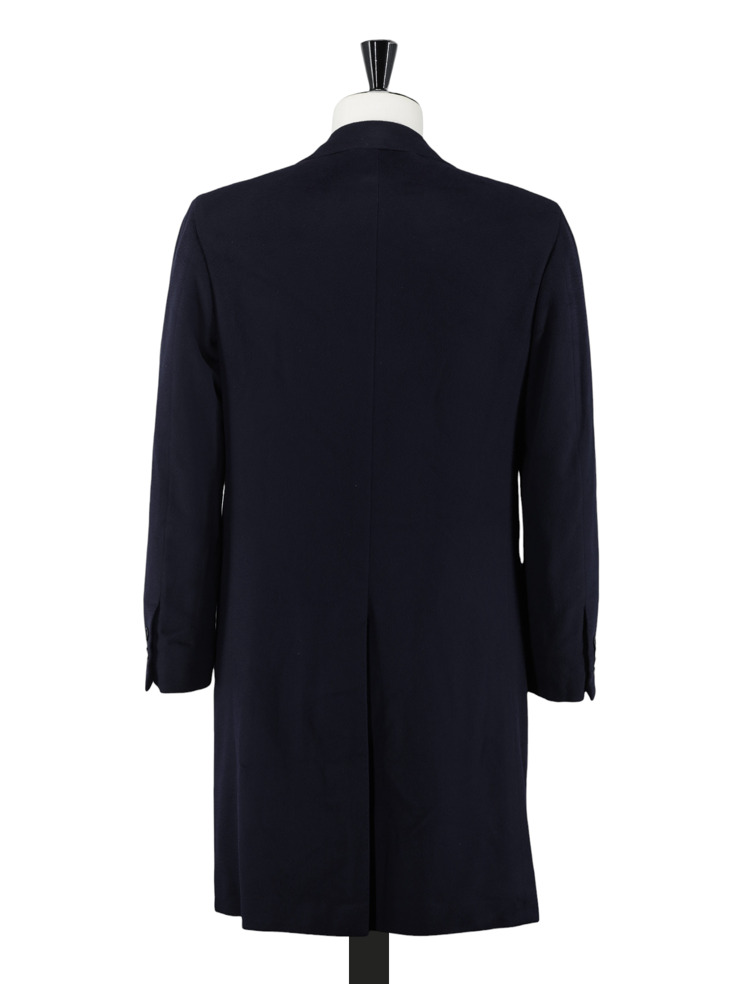 Kiton Navy Pure Cashmere Classic Sartorial Overcoat