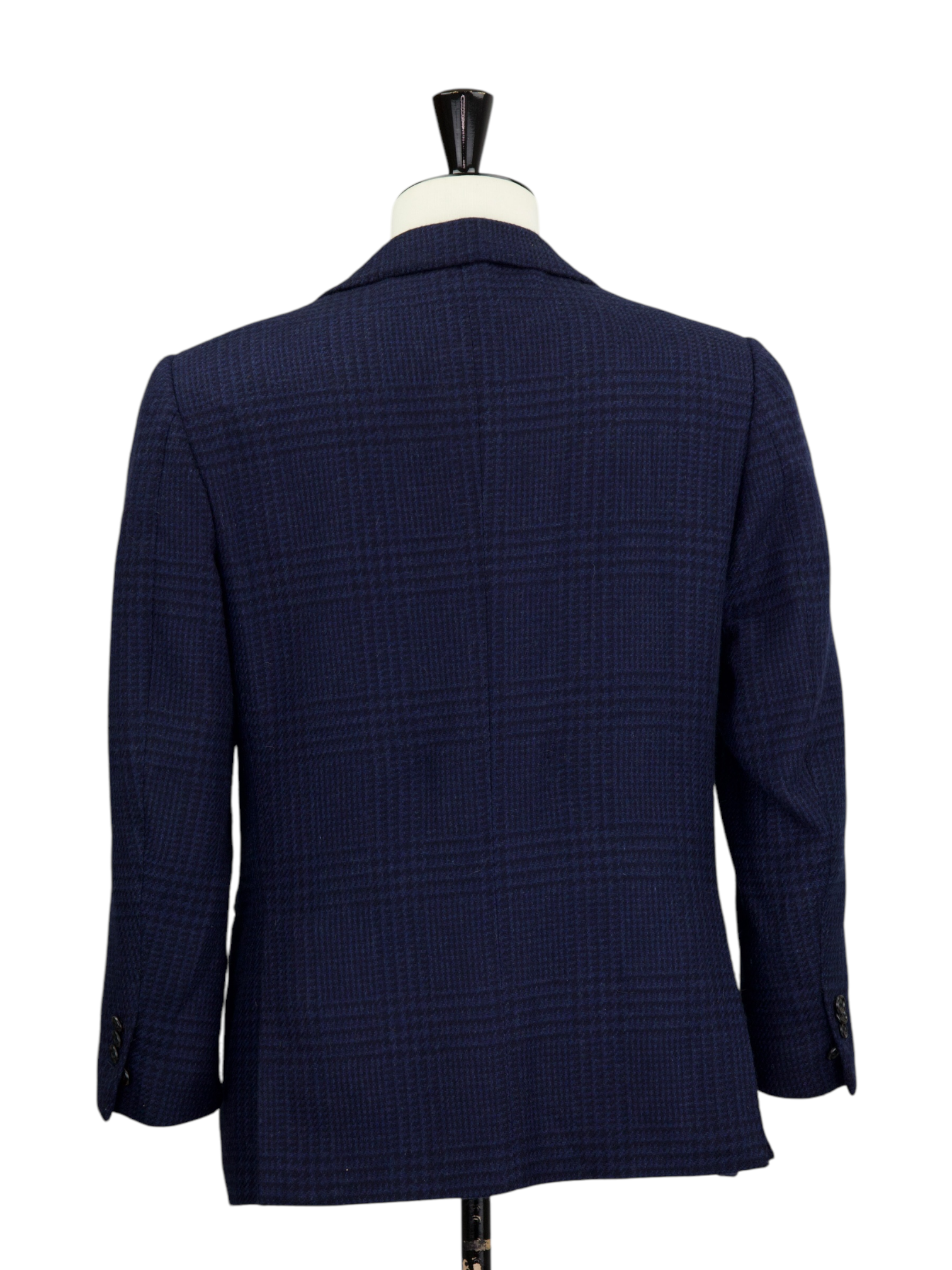 Cesare Attolini Dark Blue Pure Cashmere Prince of Wales Jacket