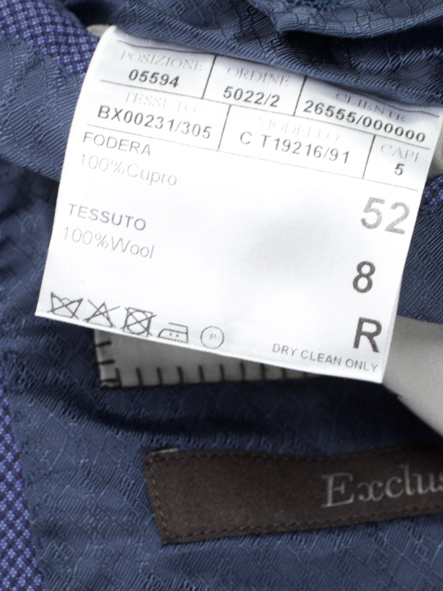 Canali Royal Blue Exclusive Super 160's Wool Birdseye Suit