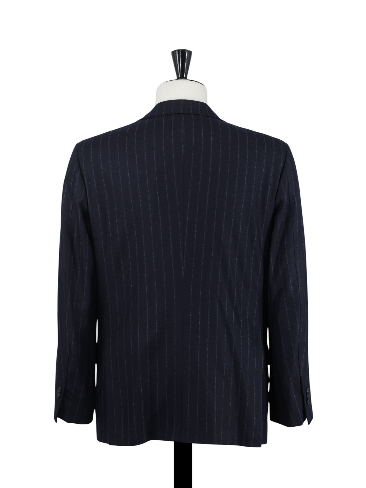 Kiton Deep Navy Wool-Flannel Chalkstripe "Lasa" Suit