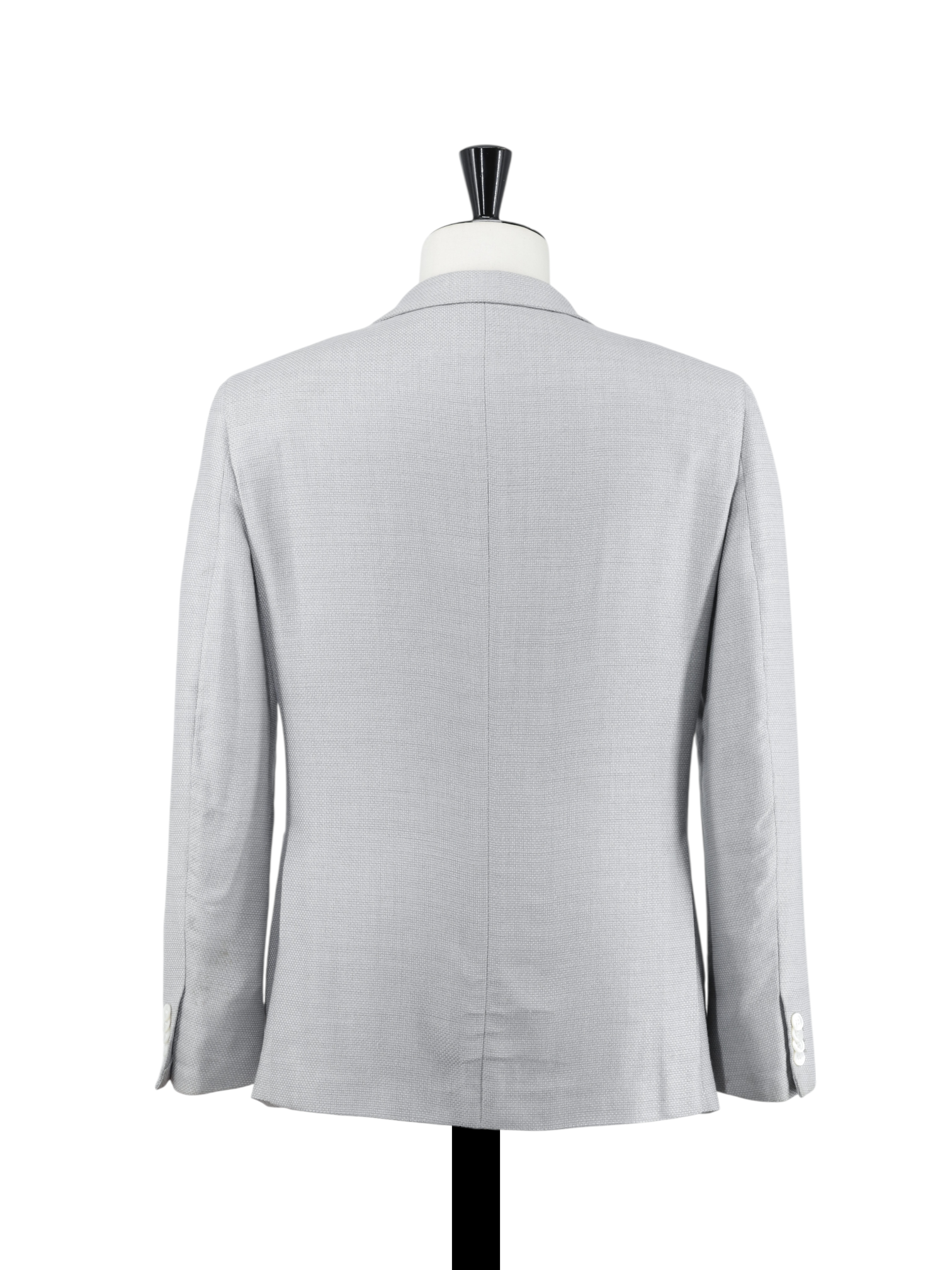 Brioni Light Grey Silk & Wool Hopsack Plume Jacket
