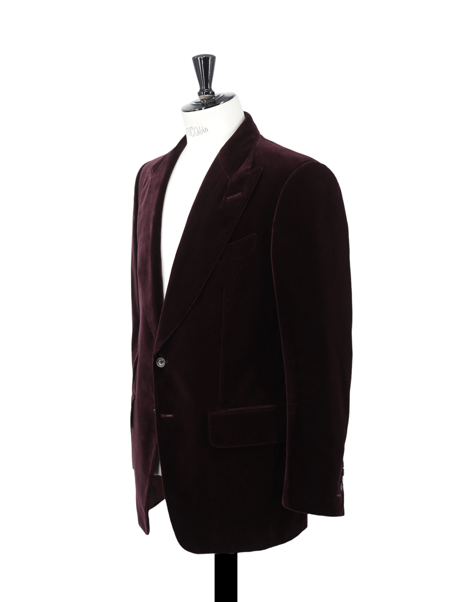 Tom Ford Burgundy Pure Cotton-Velvet Shelton Smoking Jacket