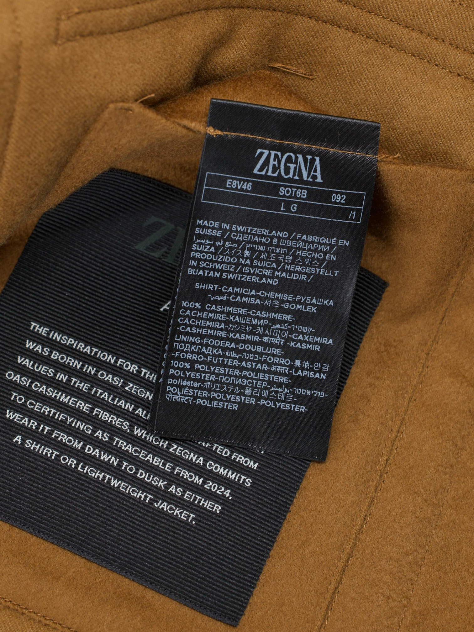 Ermenegildo Zegna Dark Foliage Oasi Cashmere Alba Overshirt