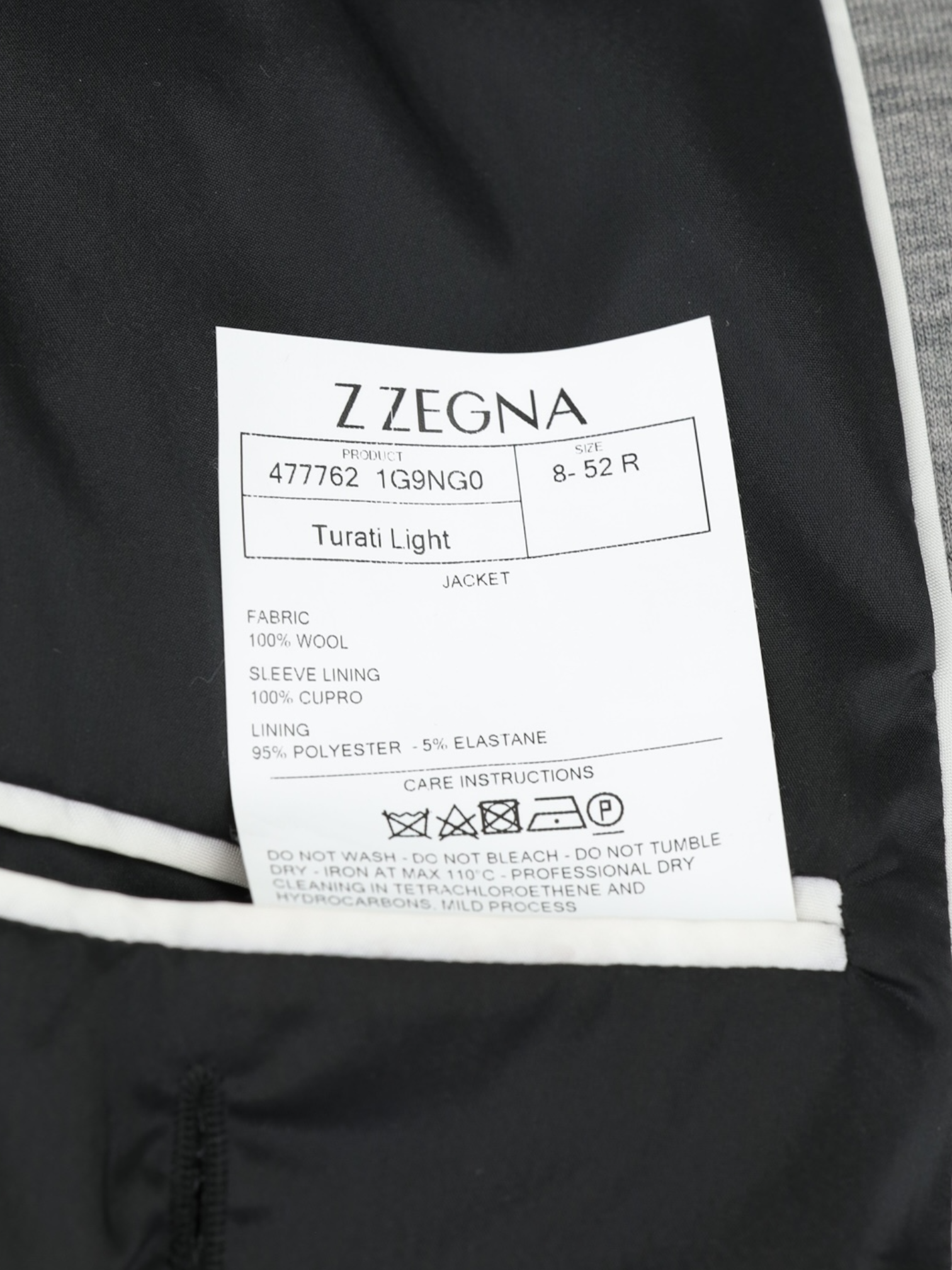 Z-Zegna Grey Tech-Merino Washable Wool-Jersey Jacket
