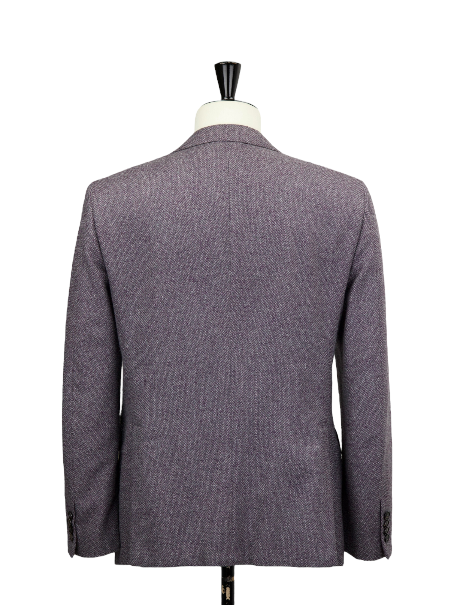 Pal Zileri Soft Purple Wool, Silk & Cashmere Micro-Pattern Jacket