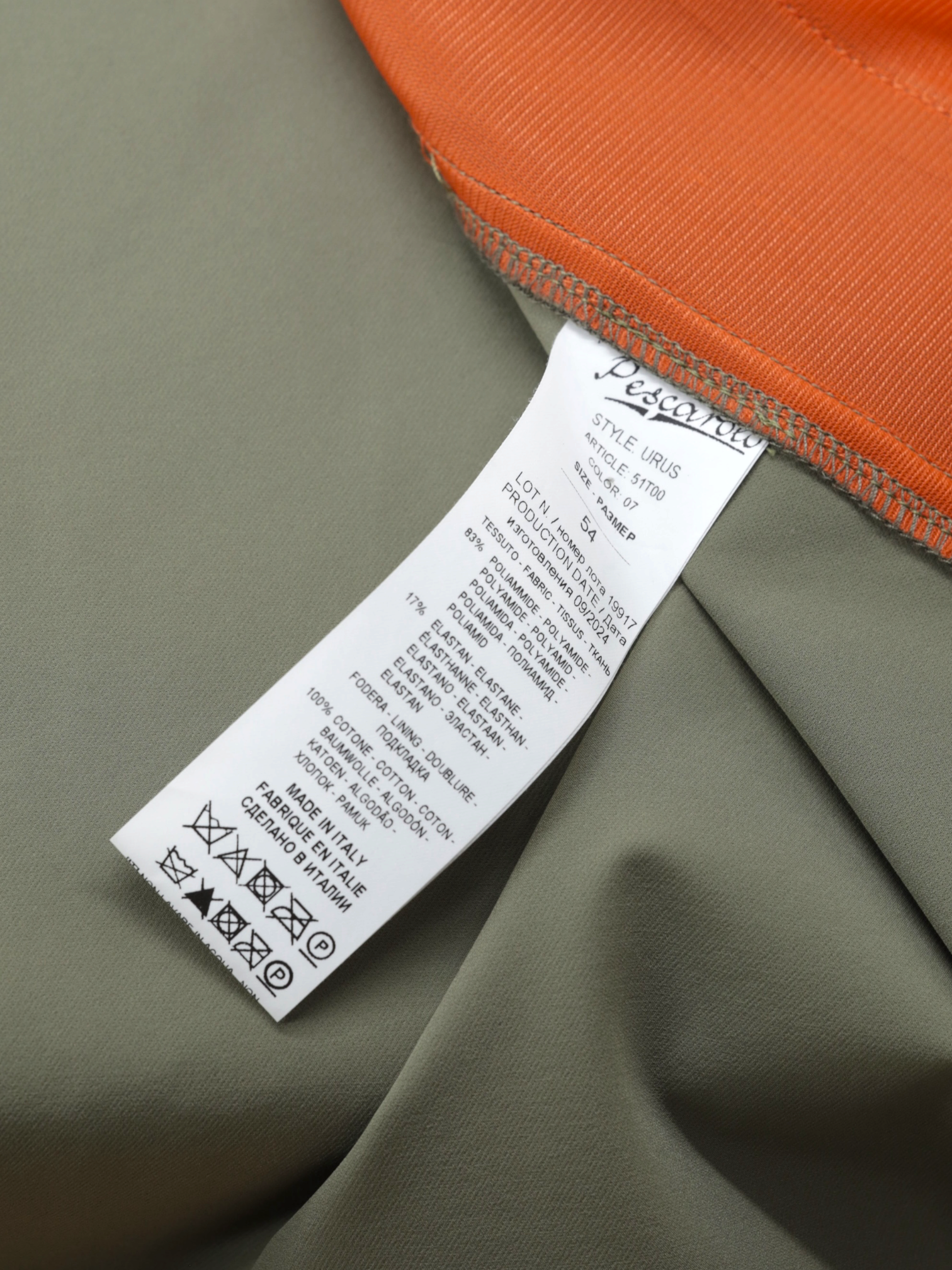 Marco Pescarolo Pistache Green Technical-Fibre "Urus" Luxury Tracksuit