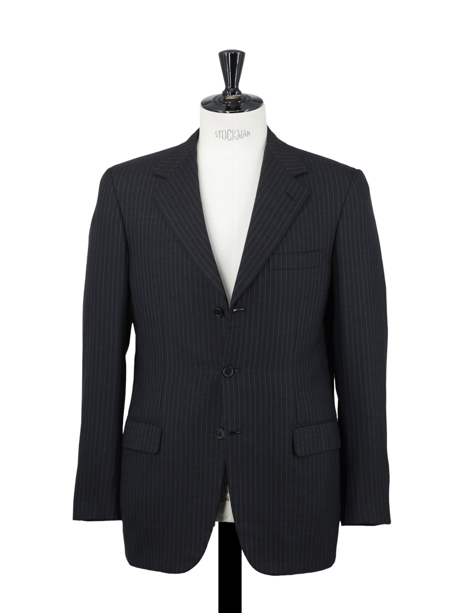 Brioni Anthracite & Light Blue Super 150's Wool Pinstripe Nomentano Suit