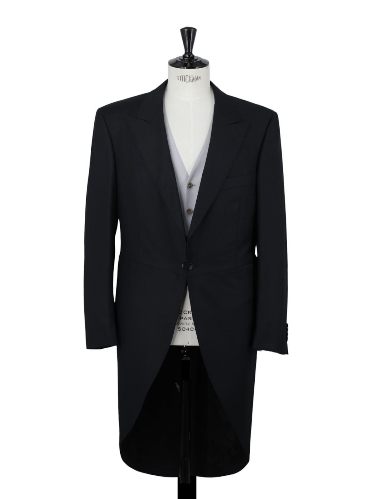 Ermenegildo Zegna Black & Grey Trofeo-Wool Traditional Morning Suit
