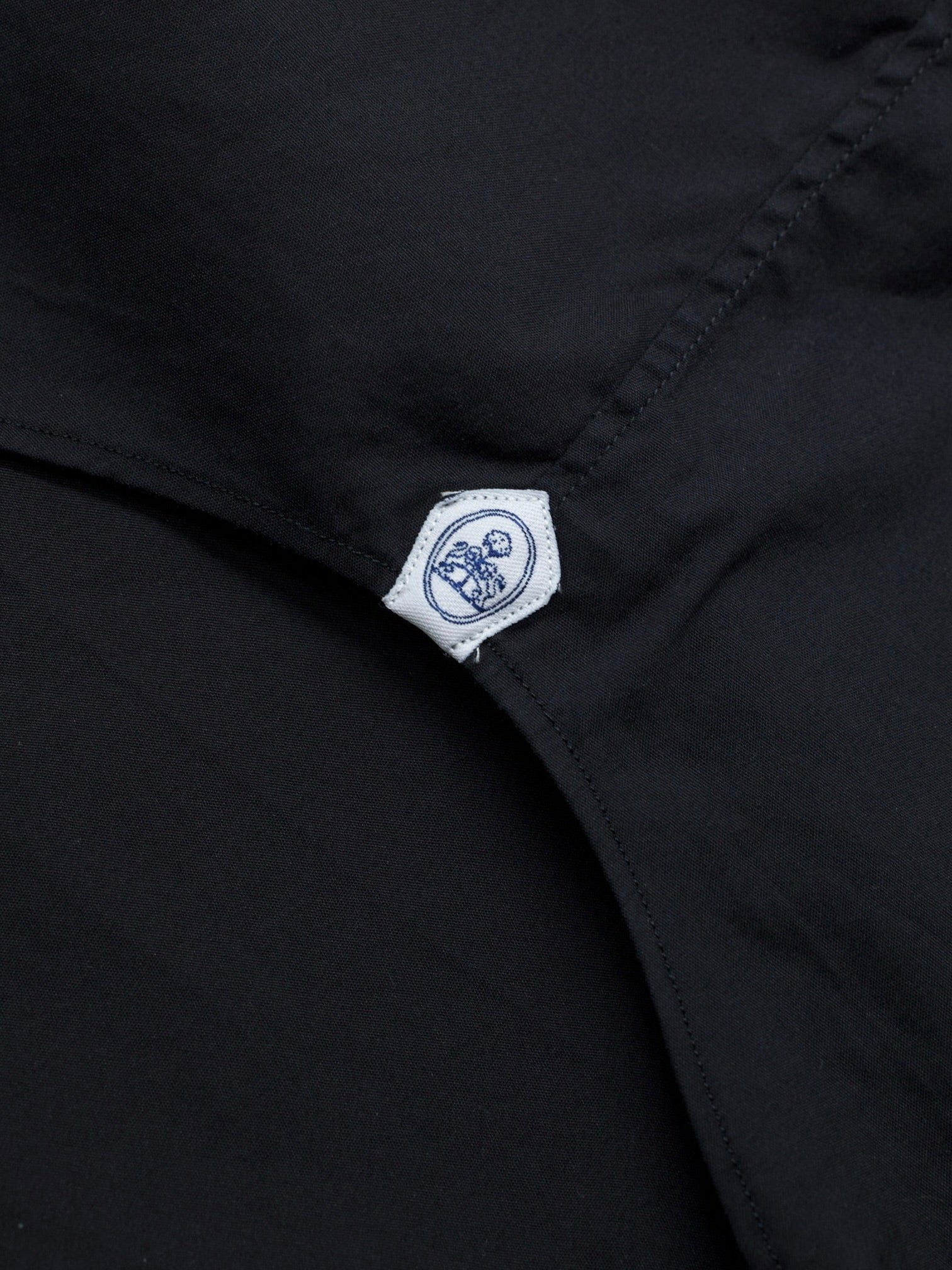 Emanuele Maffeis Black Cotton & Stretch Dress Shirt